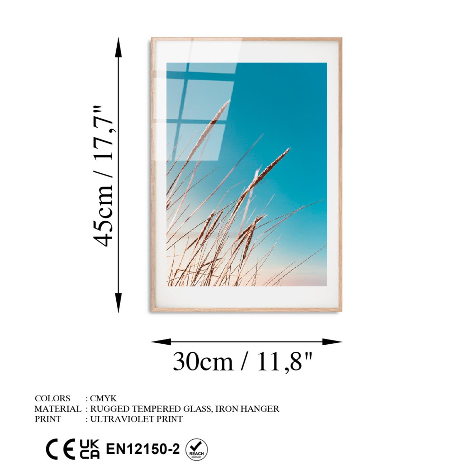 UV-1063 Baskılı Cam Dikdörtgen Duvar Tablosu | ByLamp