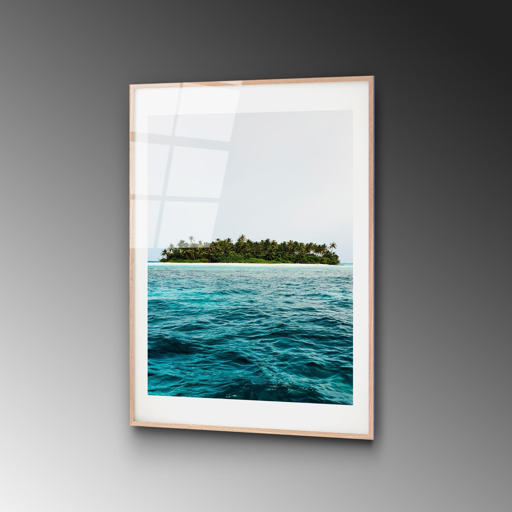 UV-1065 Baskılı Cam Dikdörtgen Duvar Tablosu | ByLamp