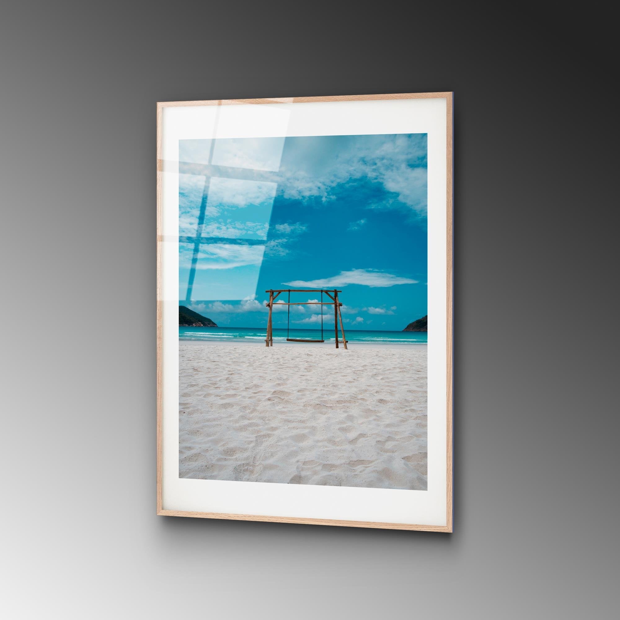 UV-1066 Baskılı Cam Dikdörtgen Duvar Tablosu | ByLamp