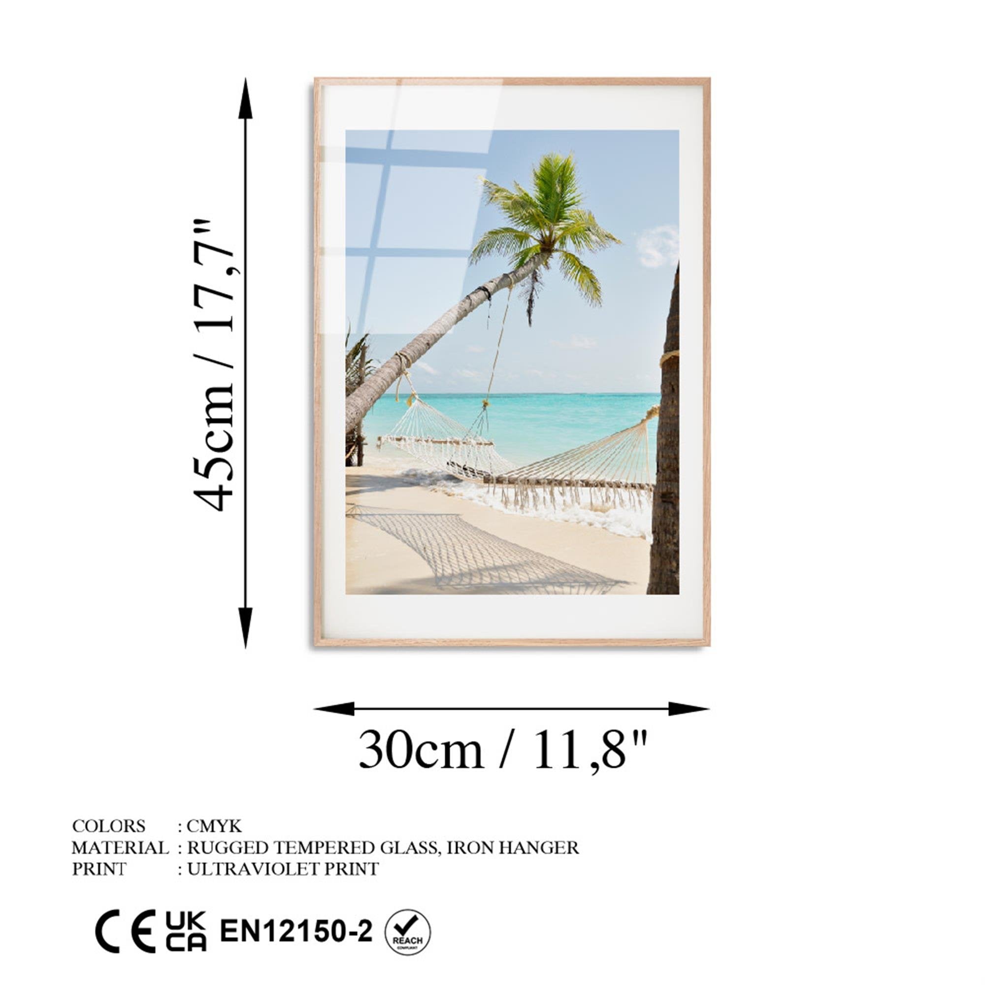 UV-1070 Baskılı Cam Dikdörtgen Duvar Tablosu | ByLamp