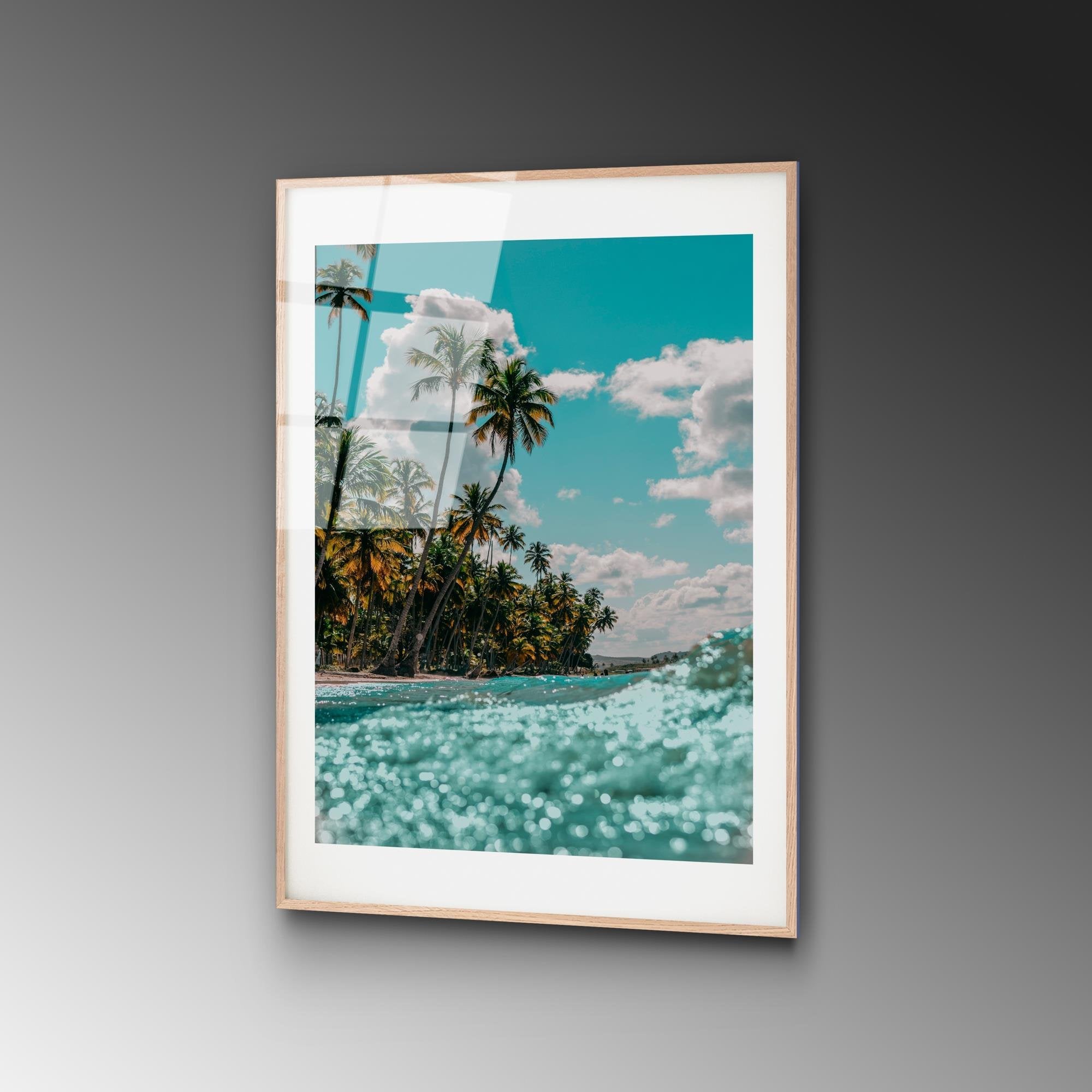 UV-1074 Baskılı Cam Dikdörtgen Duvar Tablosu | ByLamp