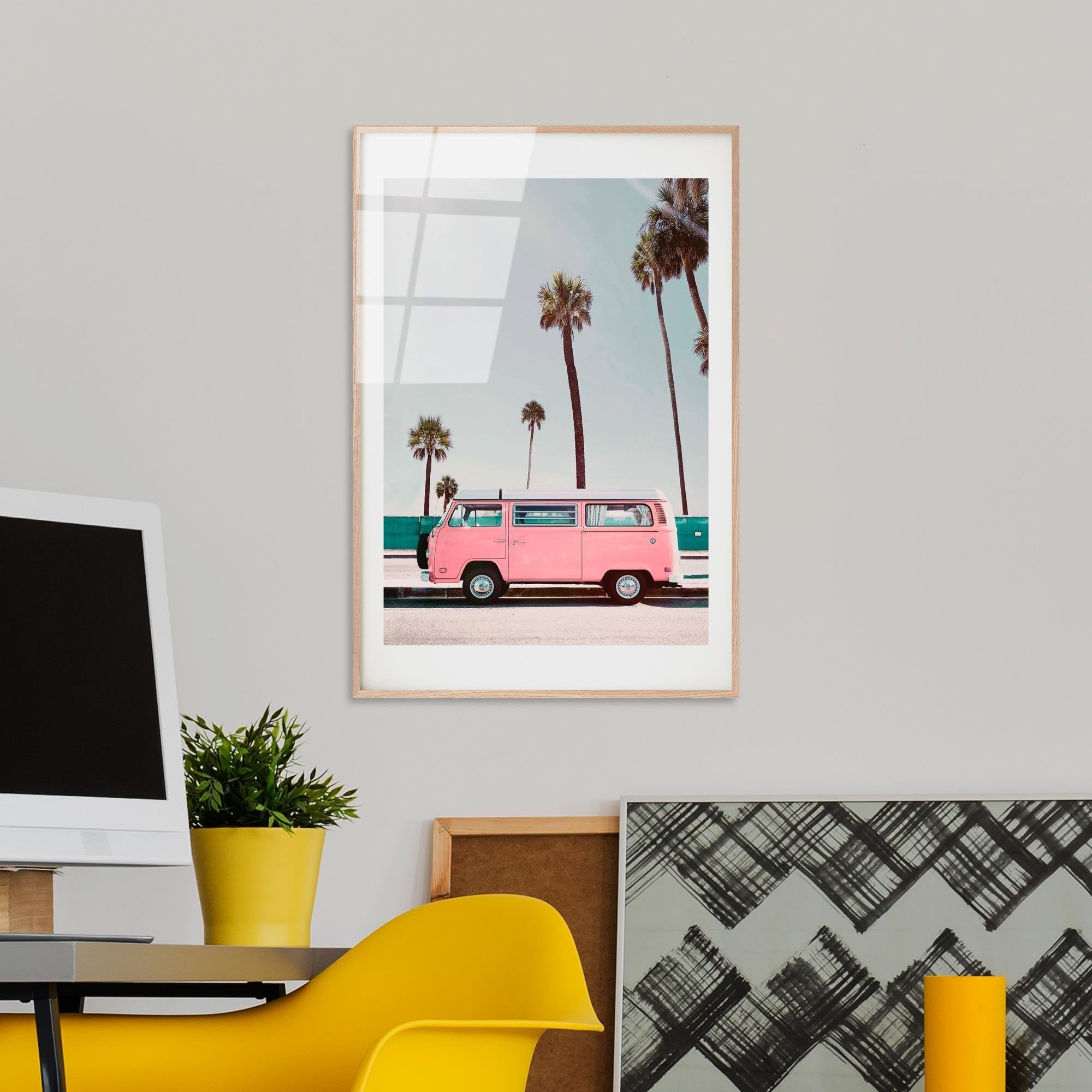 UV-1077 Baskılı Cam Dikdörtgen Duvar Tablosu | ByLamp