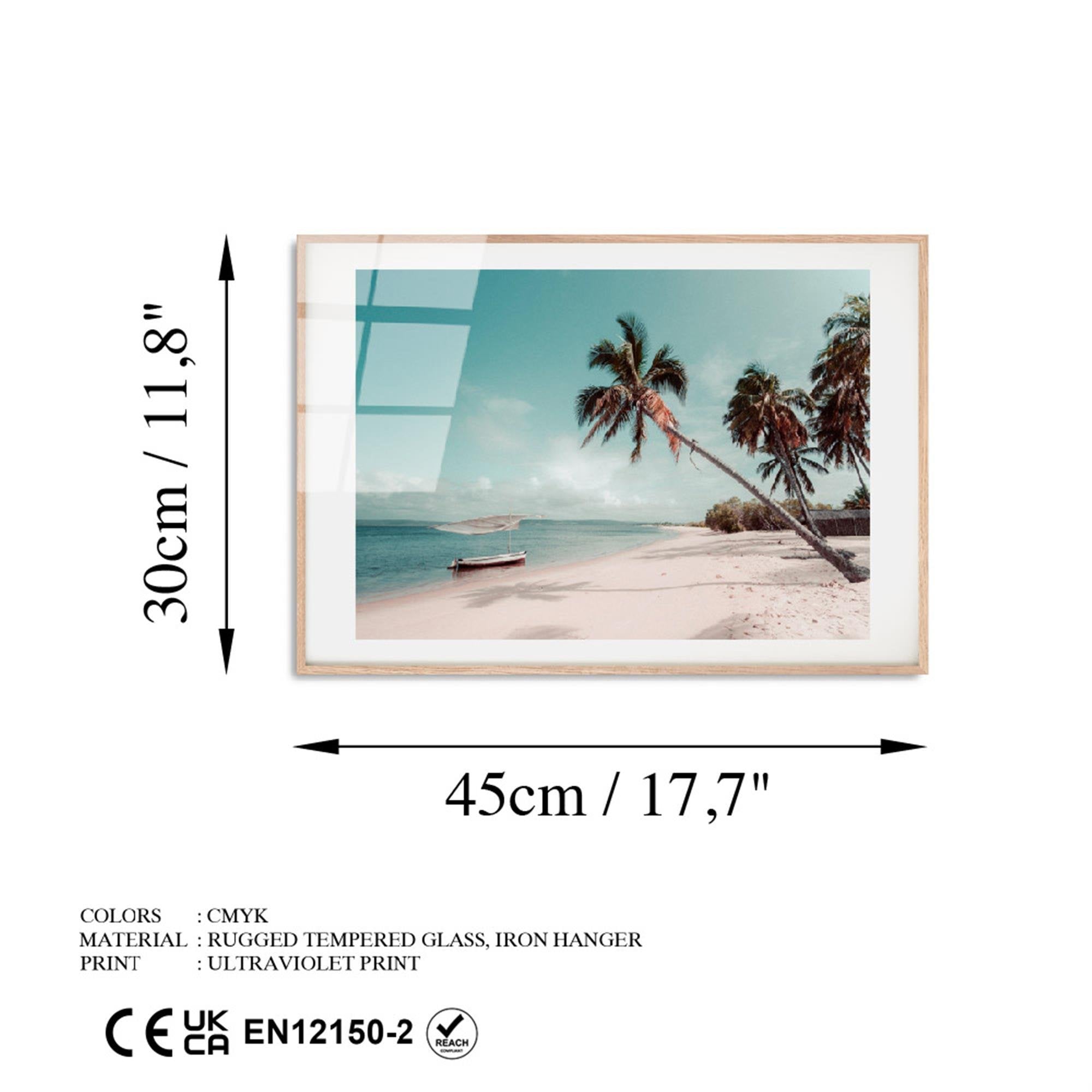 UV-1079 Baskılı Cam Dikdörtgen Duvar Tablosu | ByLamp