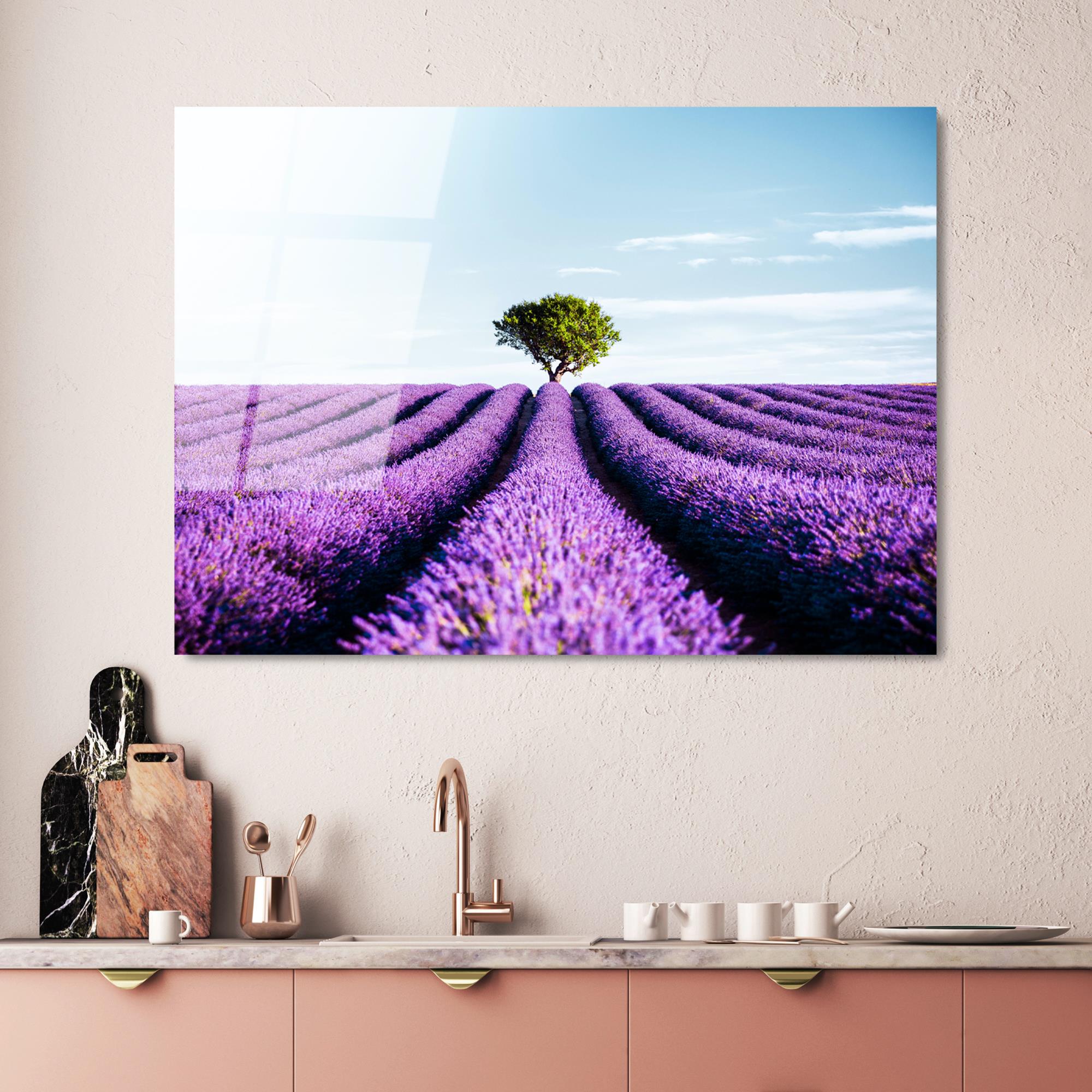 UV-107 Baskılı Cam Dikdörtgen Duvar Tablosu | ByLamp