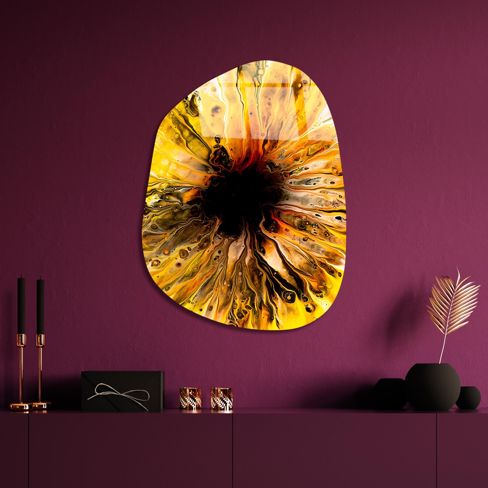 UV-1083 Baskılı Cam Amorf Duvar Tablosu | ByLamp