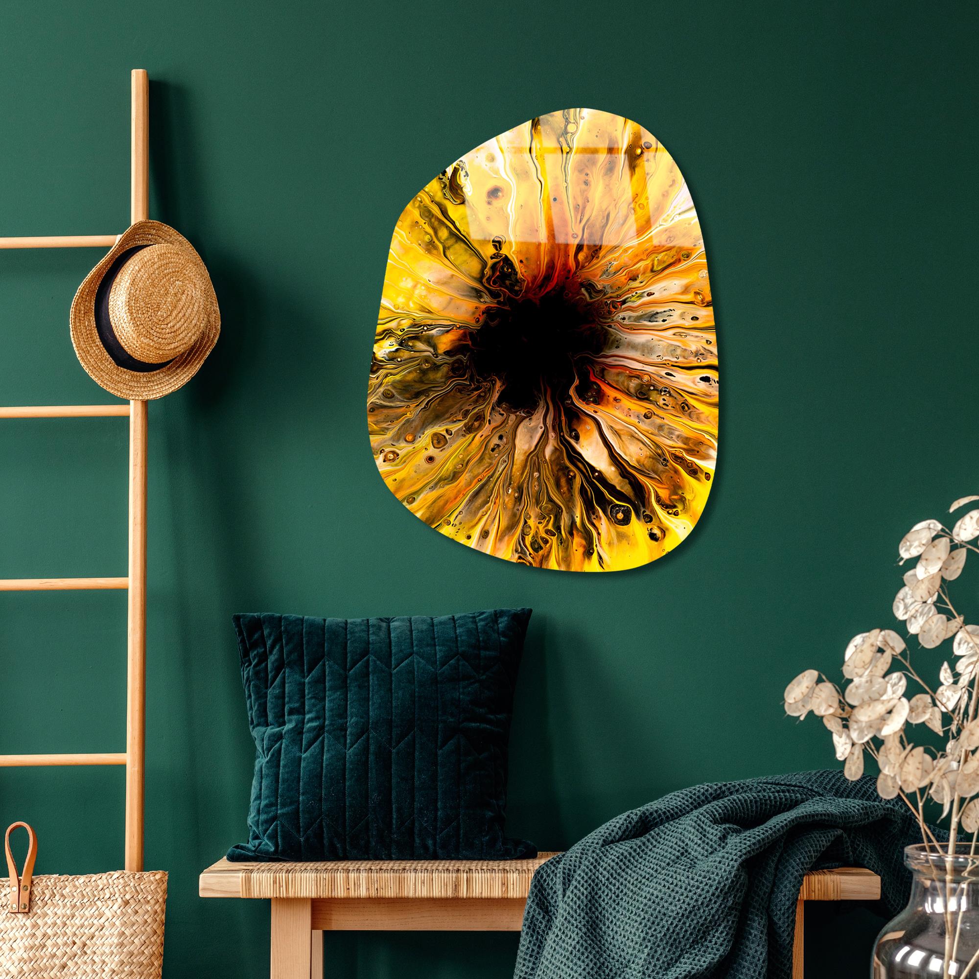 UV-1083 Baskılı Cam Amorf Duvar Tablosu | ByLamp