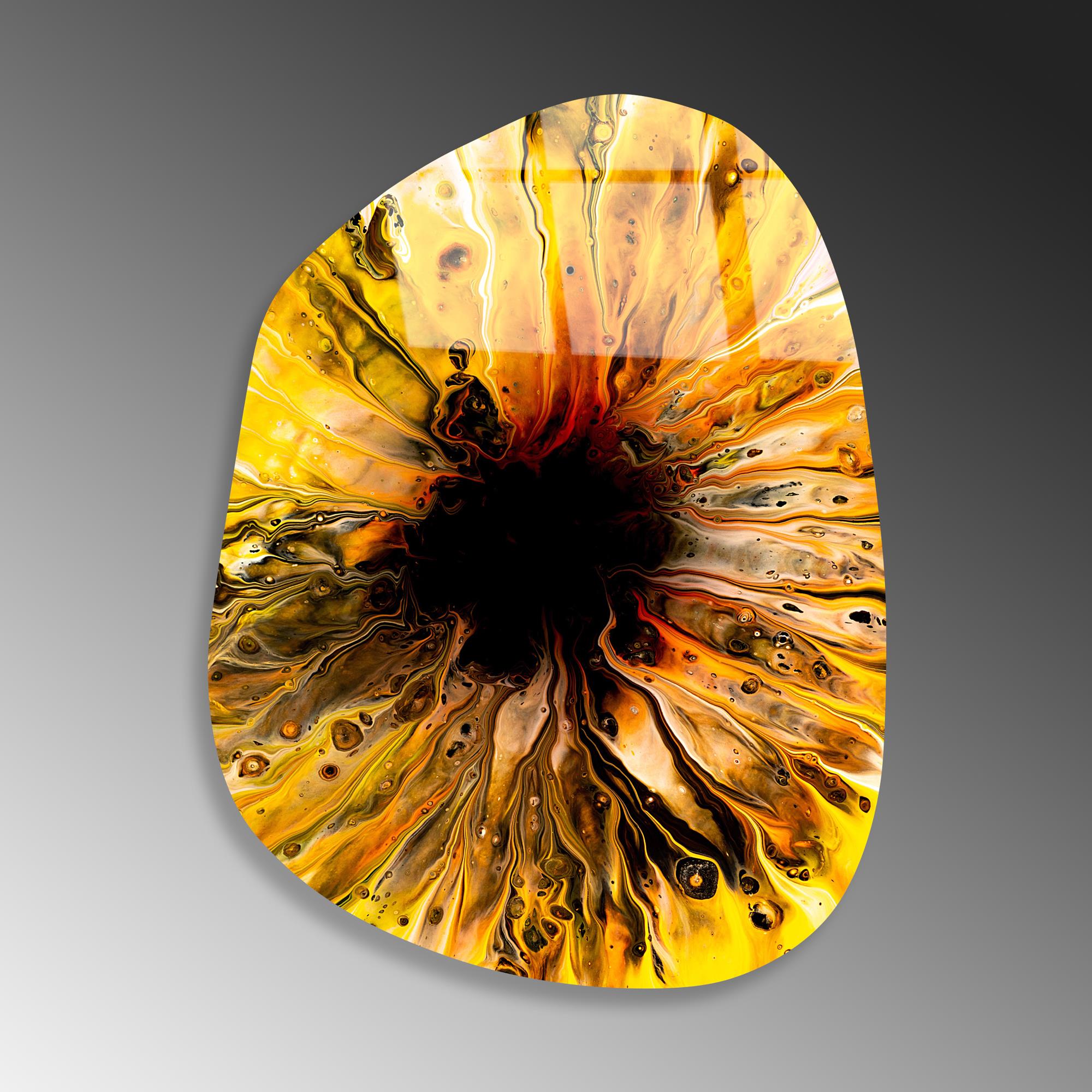 UV-1083 Baskılı Cam Amorf Duvar Tablosu | ByLamp