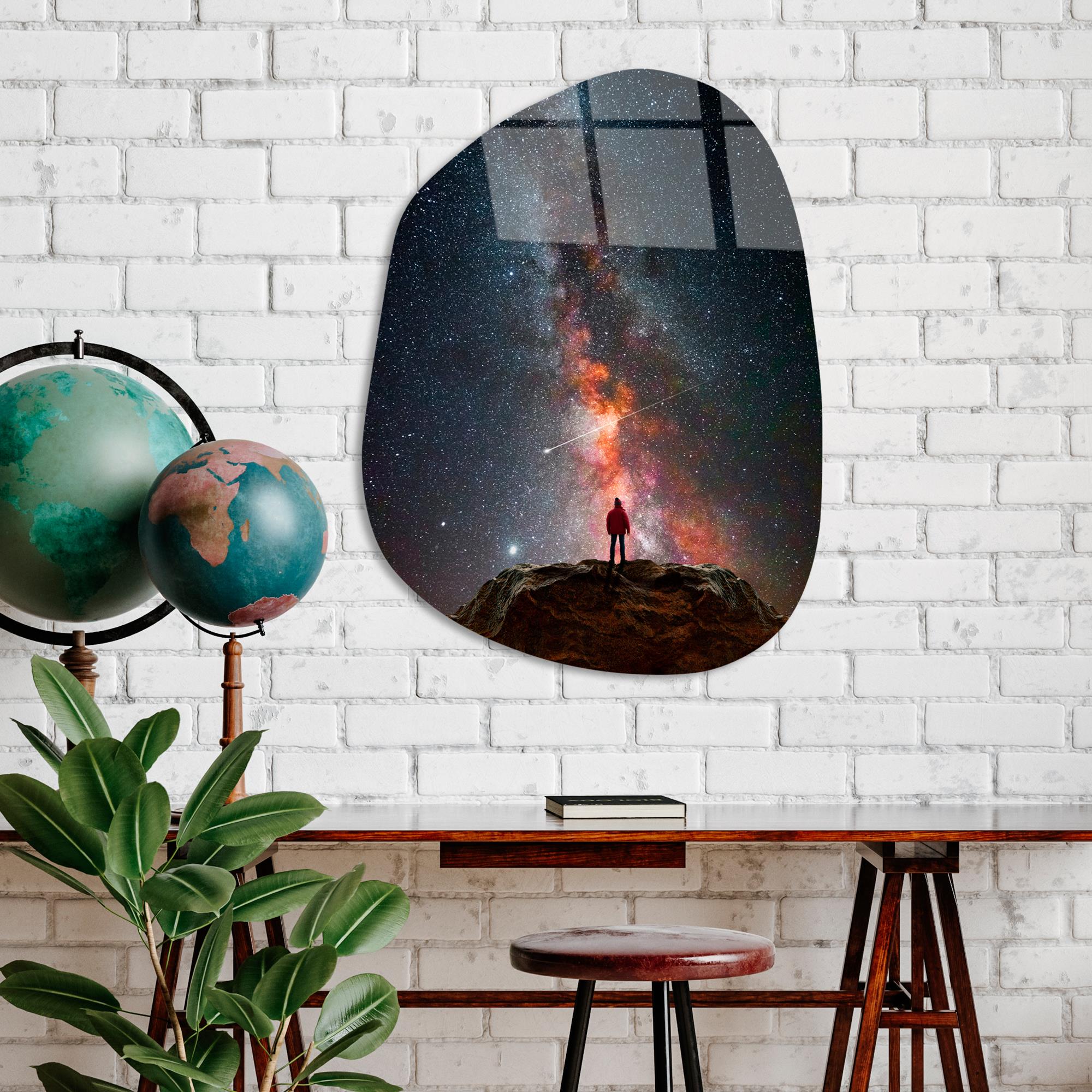 UV-1087 Baskılı Cam Amorf Duvar Tablosu | ByLamp