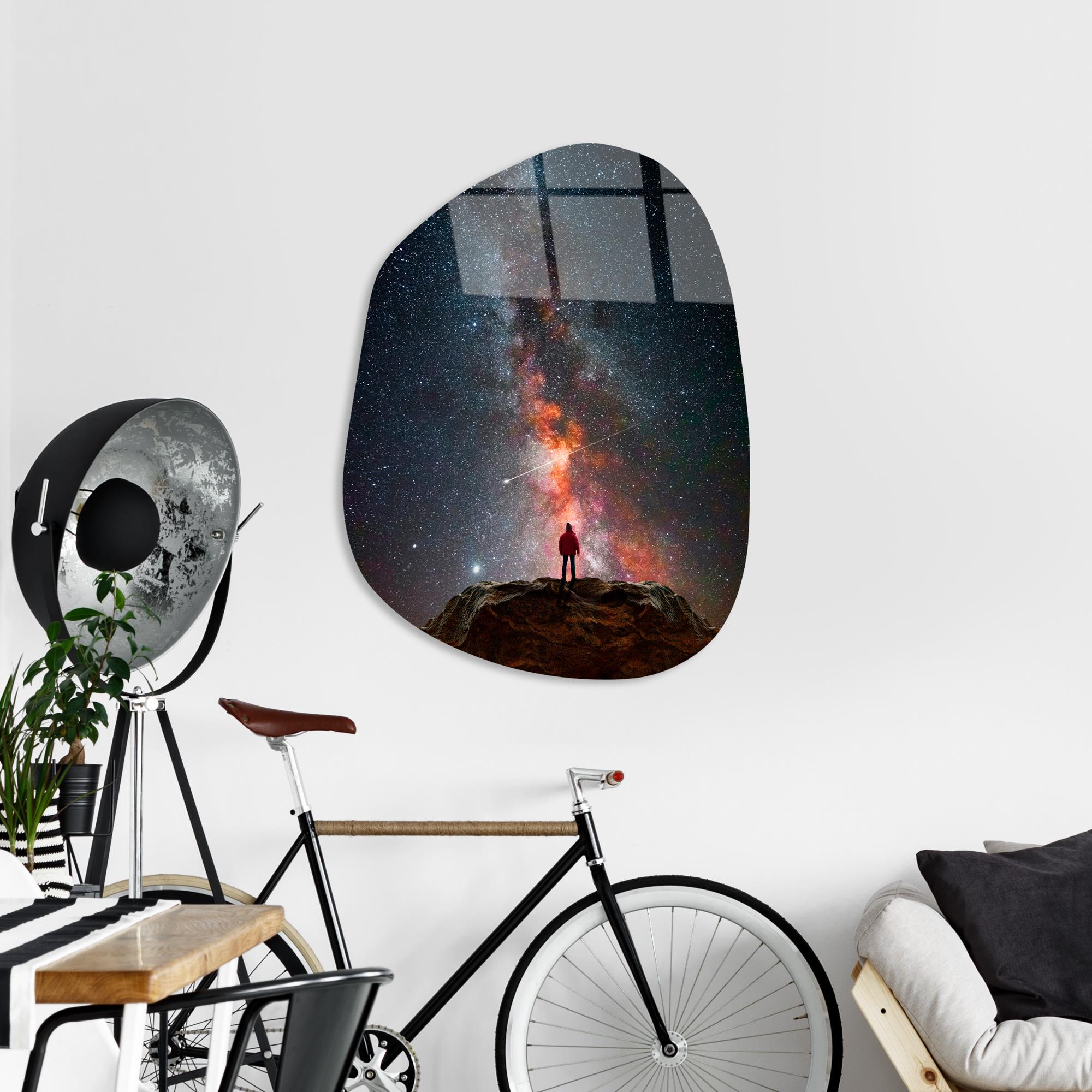 UV-1087 Baskılı Cam Amorf Duvar Tablosu | ByLamp