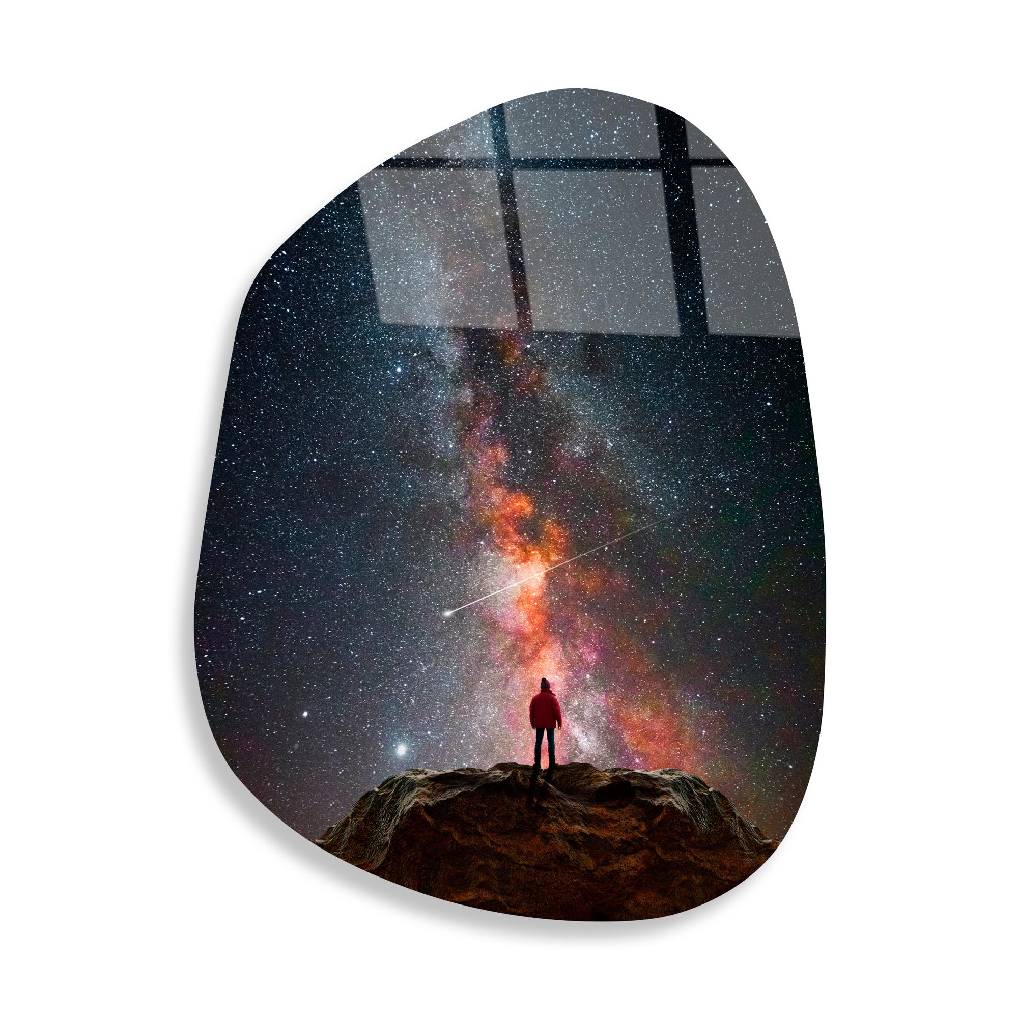 UV-1087 Baskılı Cam Amorf Duvar Tablosu | ByLamp