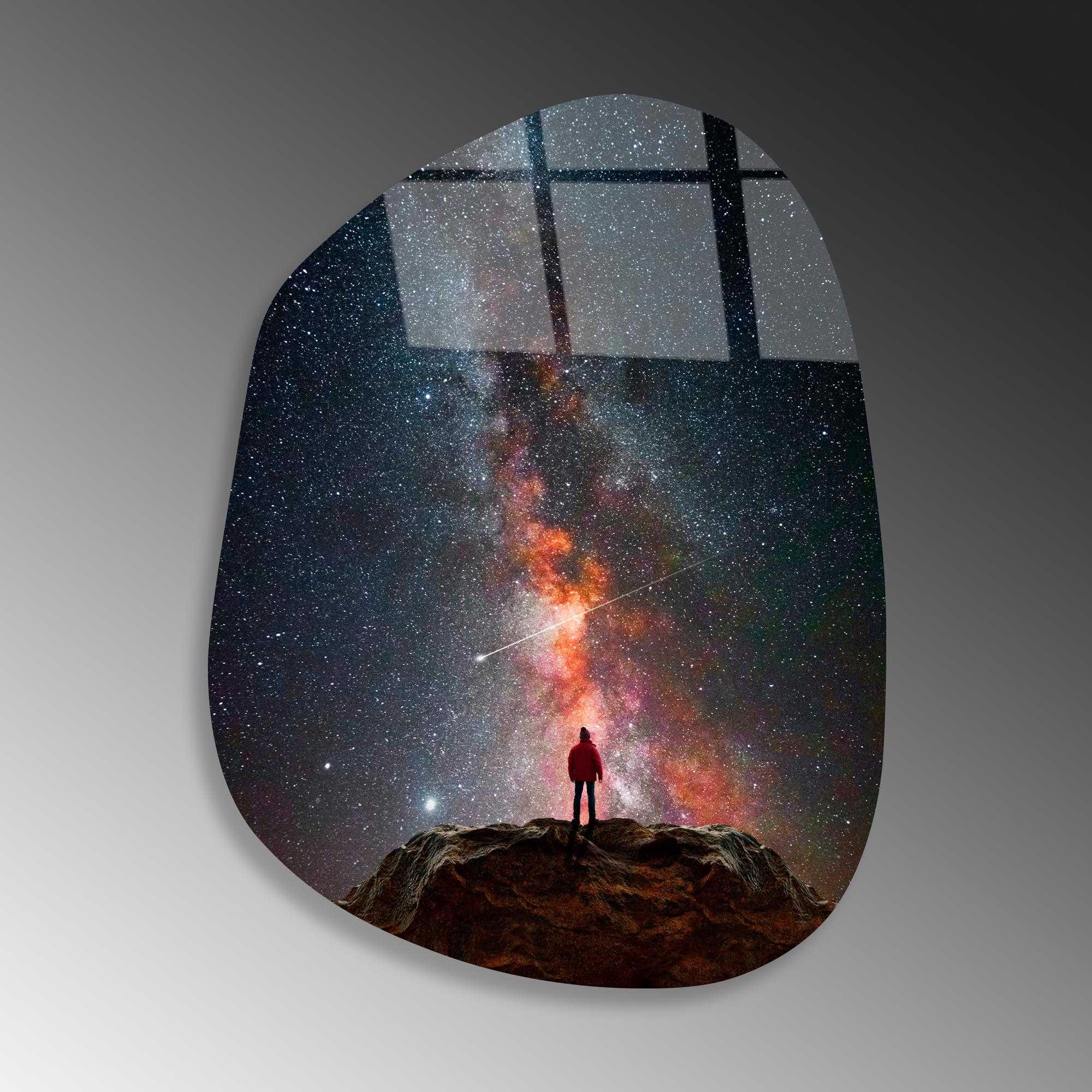 UV-1087 Baskılı Cam Amorf Duvar Tablosu | ByLamp