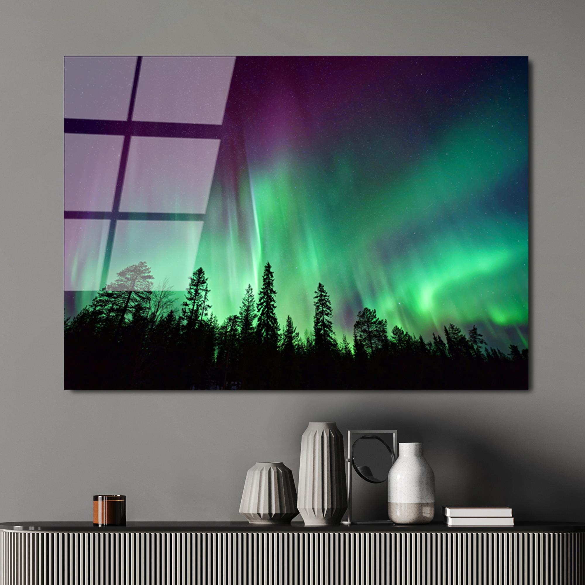 UV-108 Baskılı Cam Dikdörtgen Duvar Tablosu | ByLamp