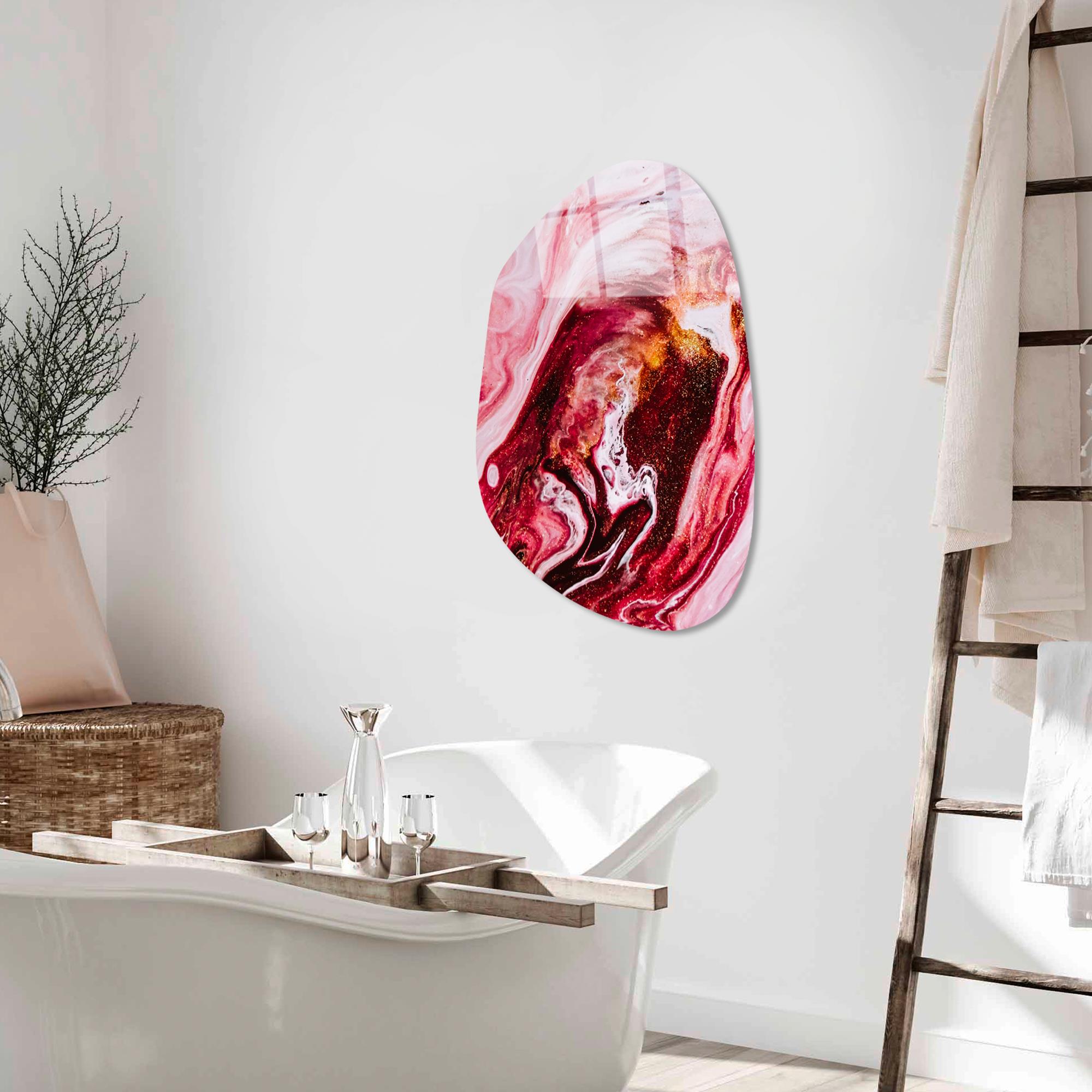 UV-1090 Baskılı Cam Amorf Duvar Tablosu | ByLamp