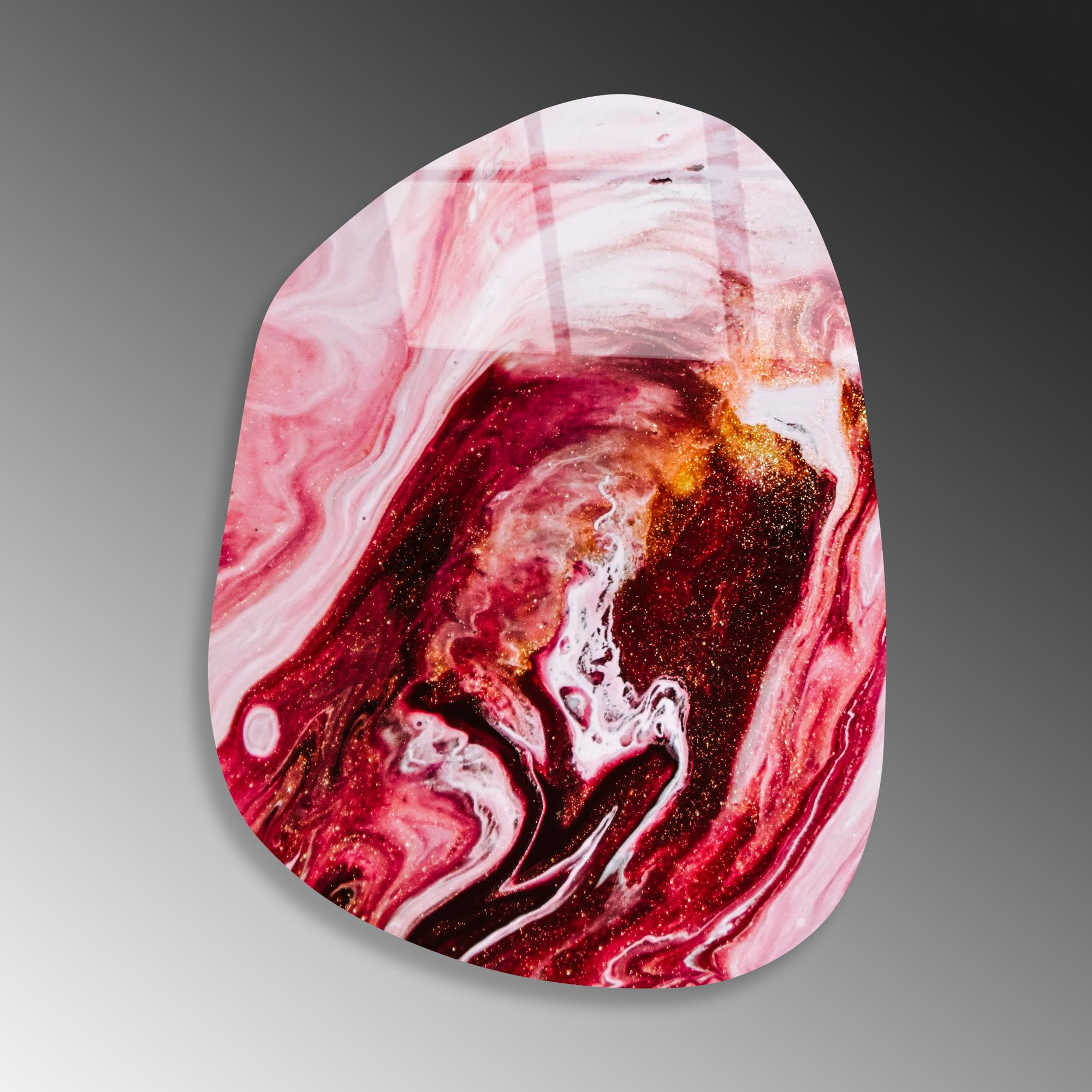 UV-1090 Baskılı Cam Amorf Duvar Tablosu | ByLamp