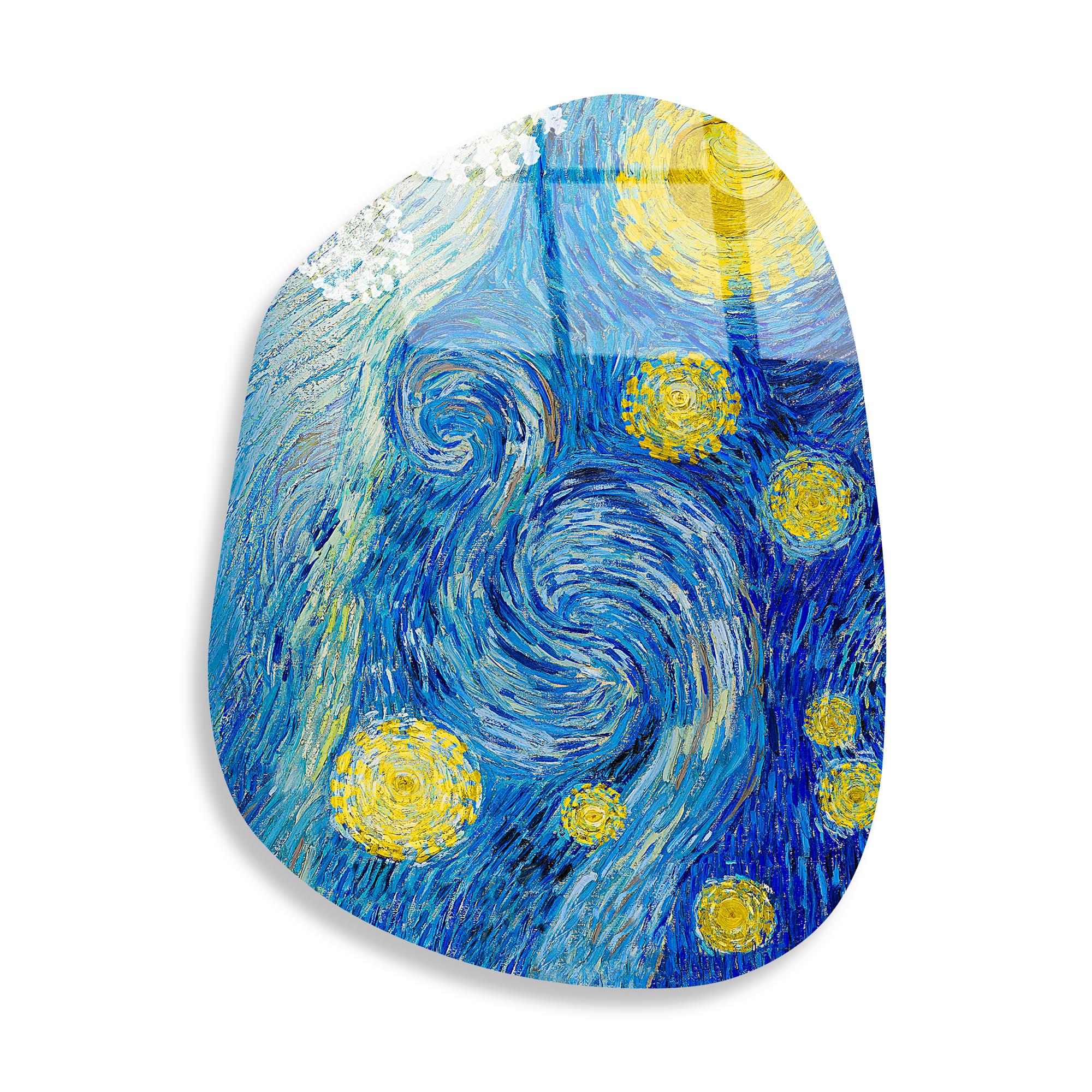 UV-1091 Baskılı Cam Amorf Duvar Tablosu | ByLamp