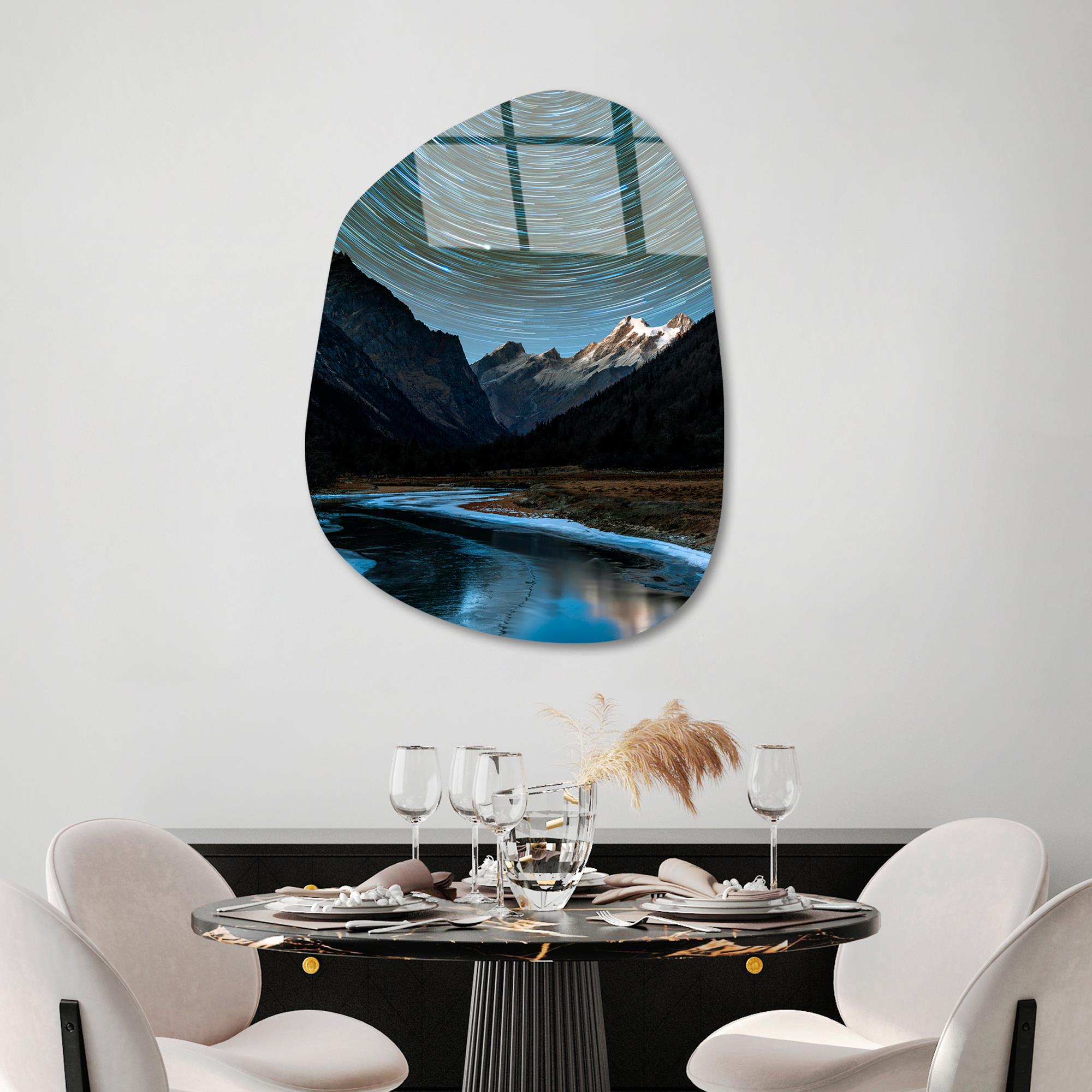 UV-1092 Baskılı Cam Amorf Duvar Tablosu | ByLamp