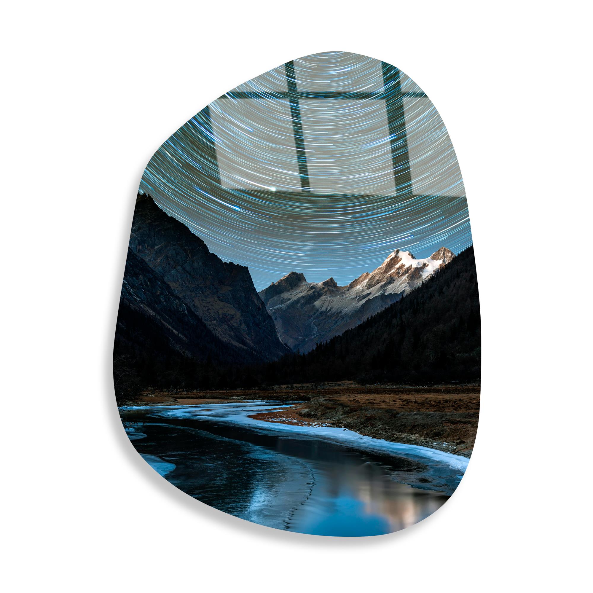 UV-1092 Baskılı Cam Amorf Duvar Tablosu | ByLamp