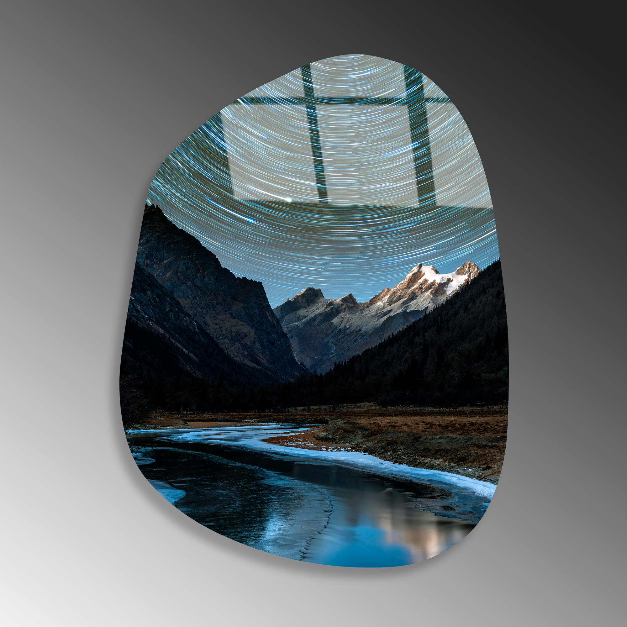 UV-1092 Baskılı Cam Amorf Duvar Tablosu | ByLamp