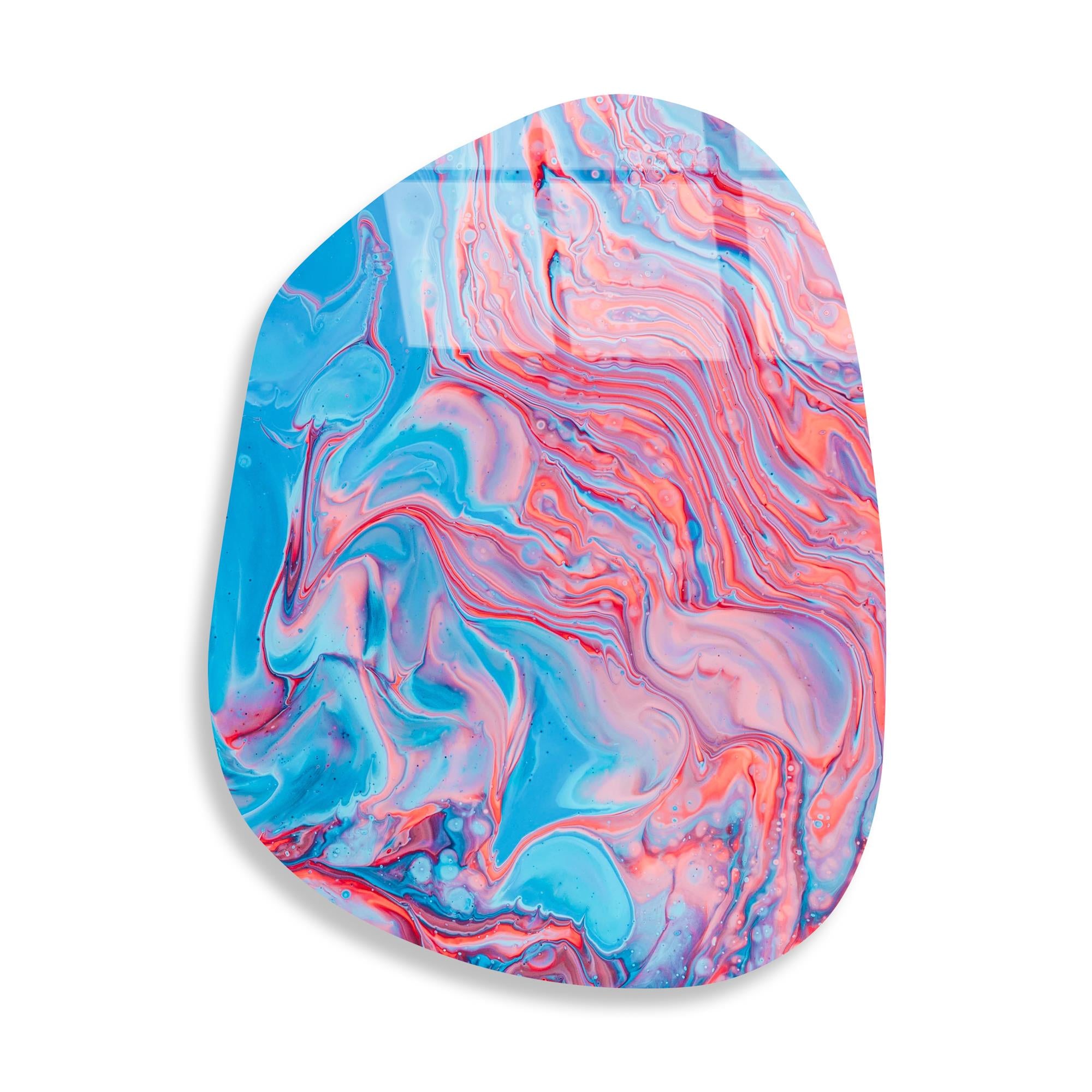 UV-1096 Baskılı Cam Amorf Duvar Tablosu | ByLamp