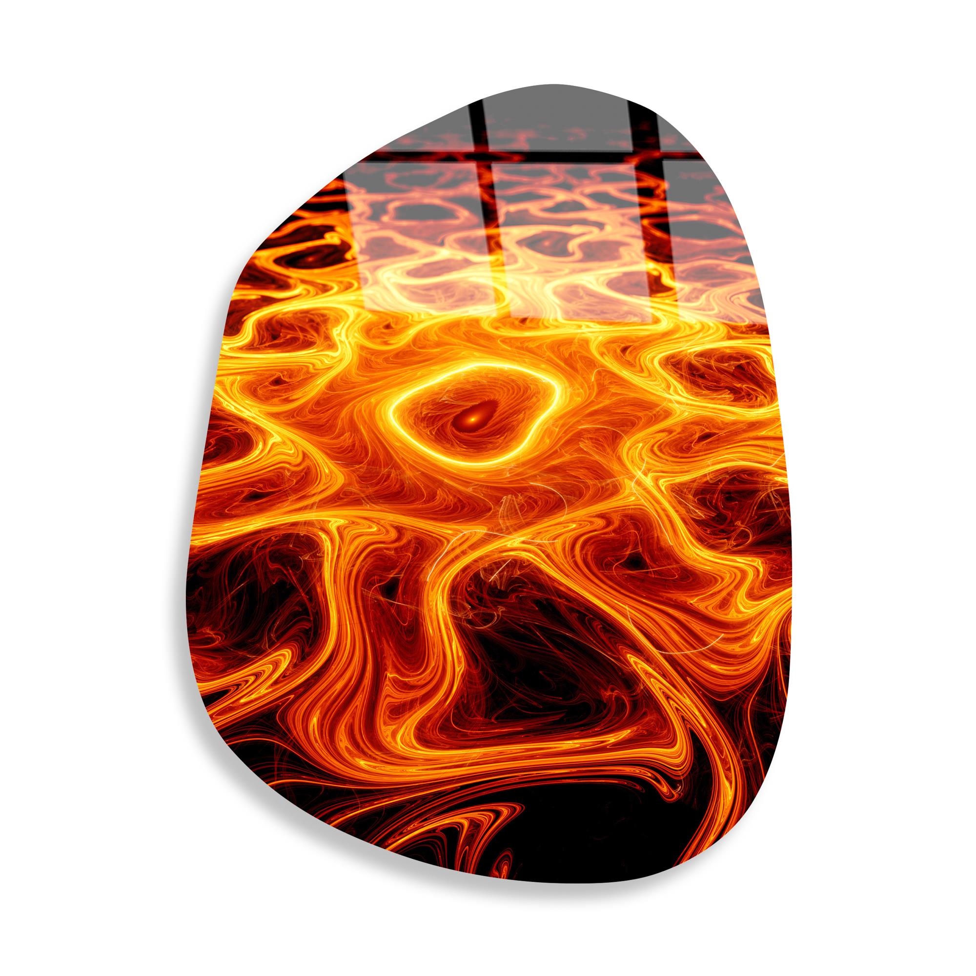 UV-1097 Baskılı Cam Amorf Duvar Tablosu | ByLamp