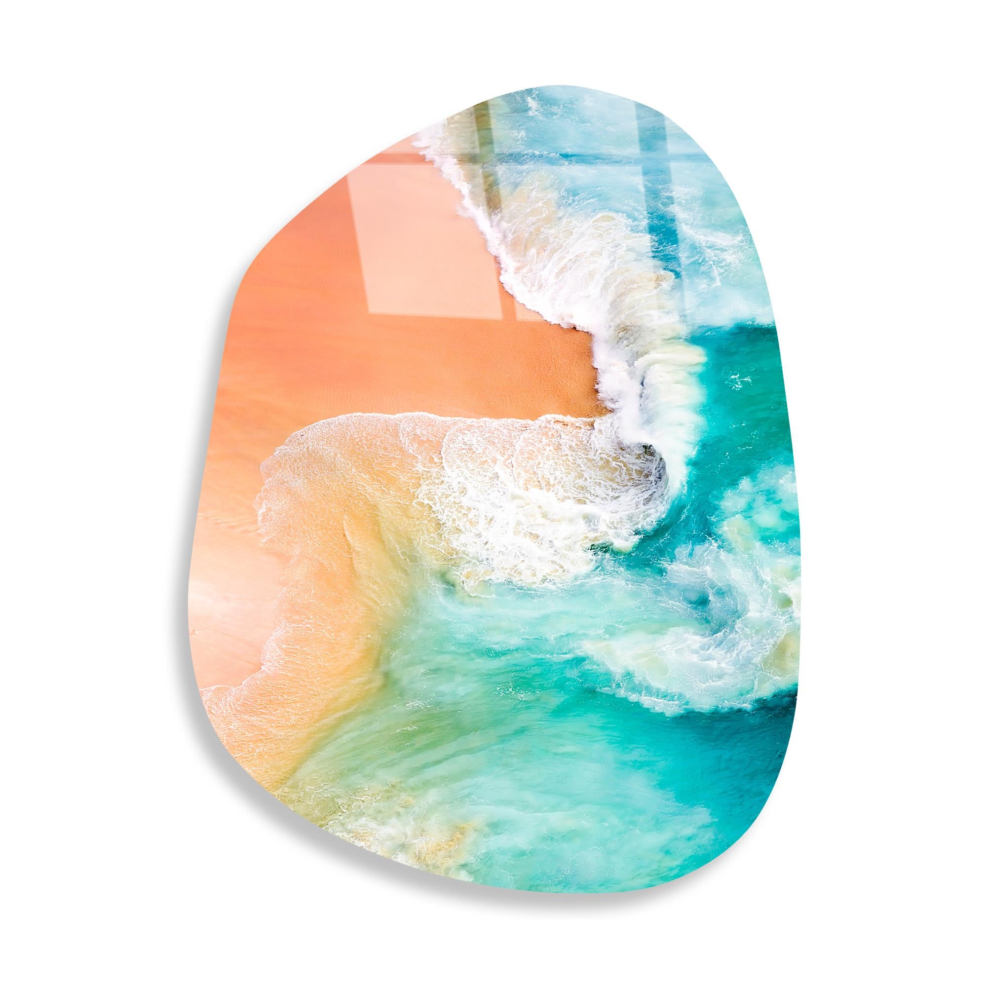 UV-1098 Baskılı Cam Amorf Duvar Tablosu | ByLamp