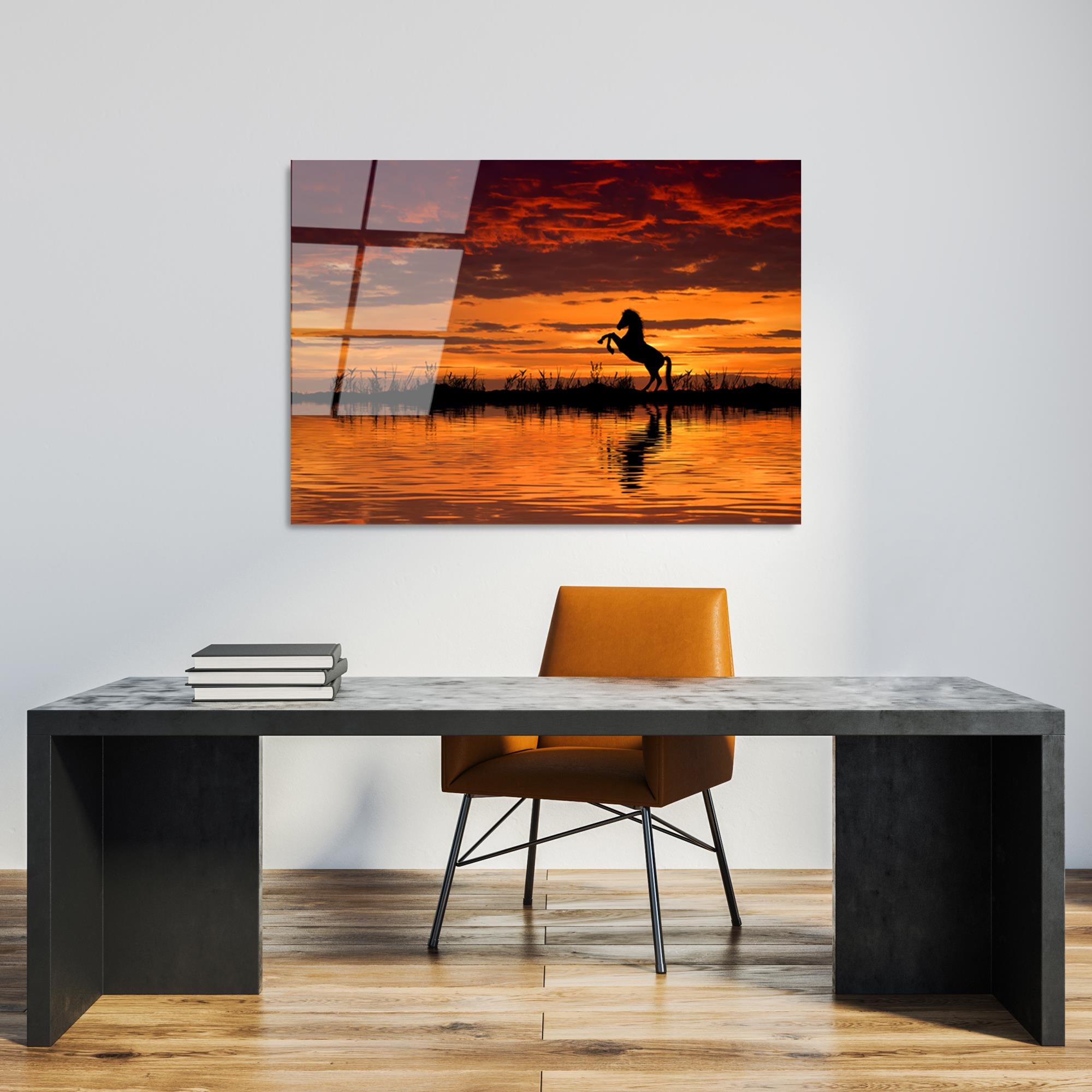 UV-109 Baskılı Cam Dikdörtgen Duvar Tablosu | ByLamp