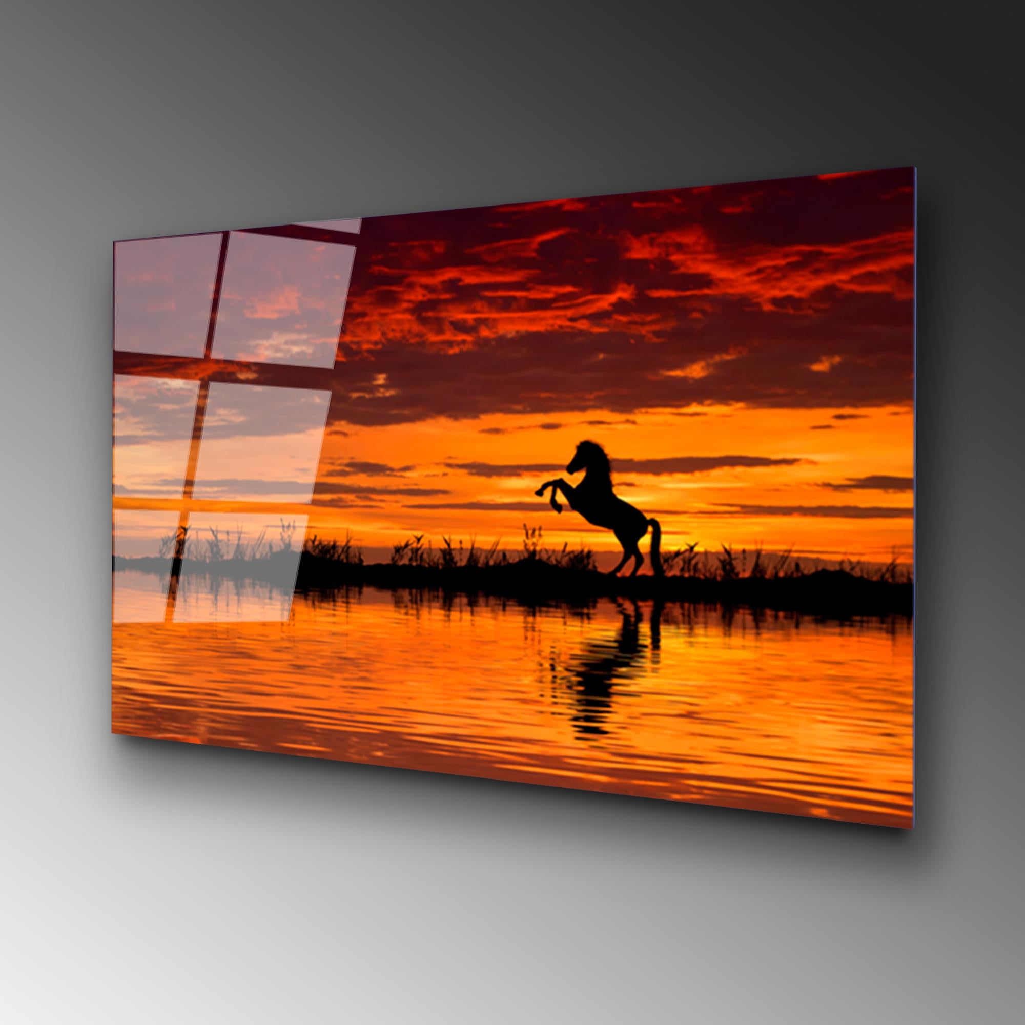 UV-109 Baskılı Cam Dikdörtgen Duvar Tablosu | ByLamp