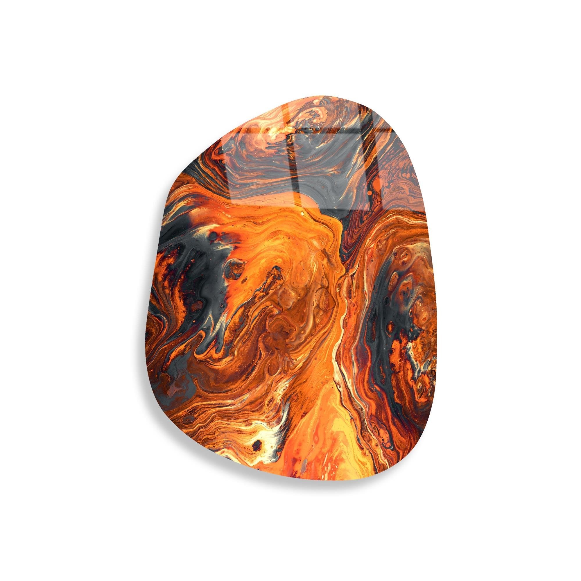 UV-1102 Baskılı Cam Amorf Duvar Tablosu | ByLamp