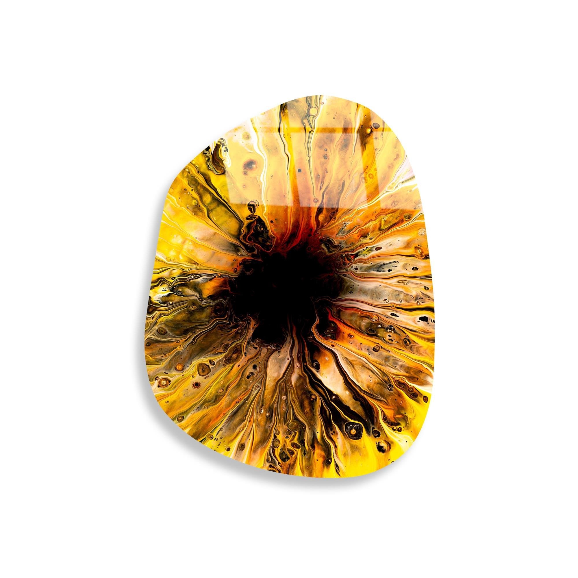 UV-1103 Baskılı Cam Amorf Duvar Tablosu | ByLamp