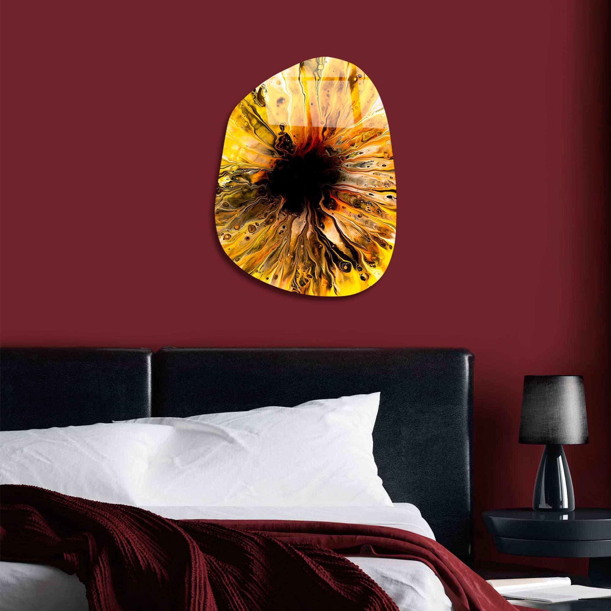 UV-1103 Baskılı Cam Amorf Duvar Tablosu | ByLamp