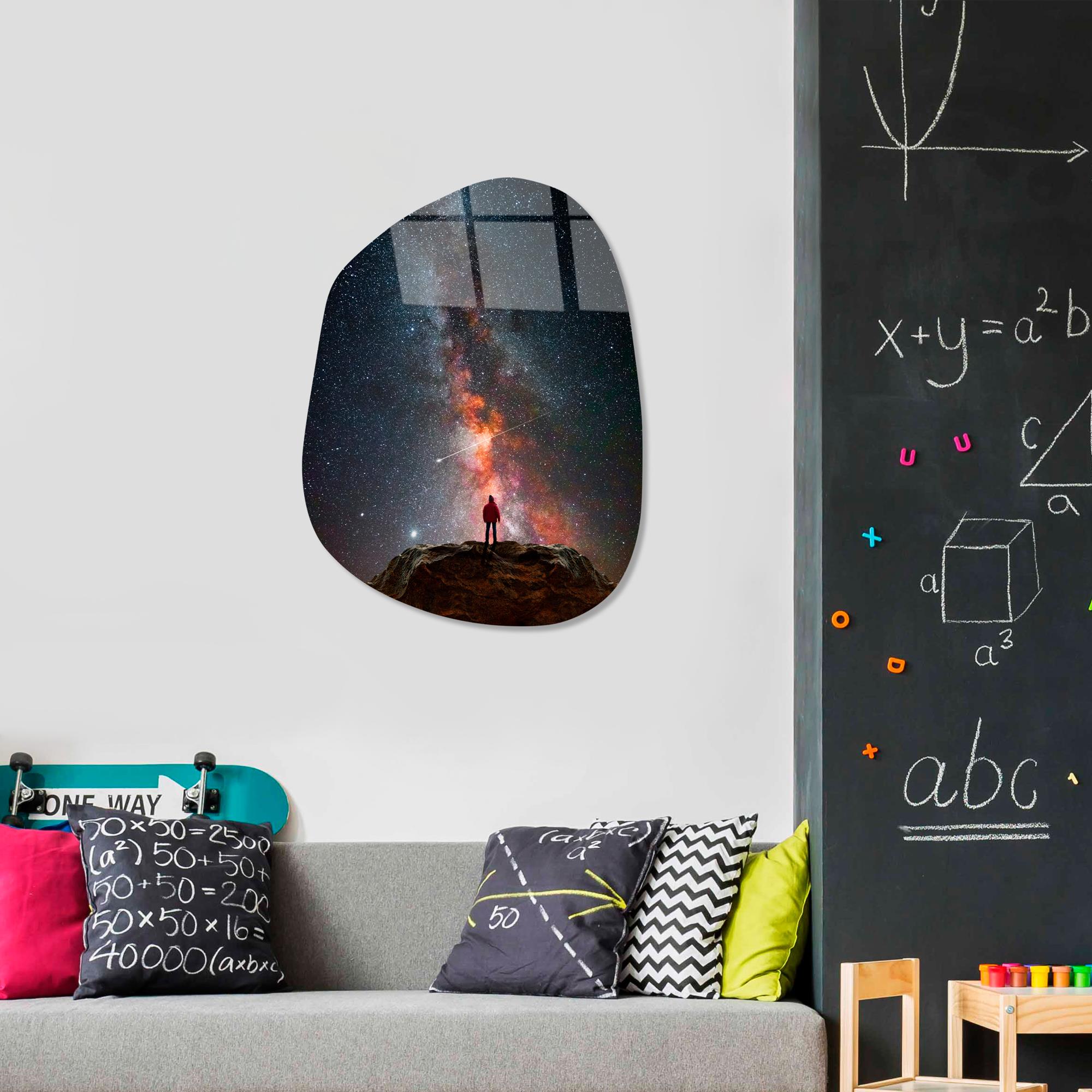 UV-1107 Baskılı Cam Amorf Duvar Tablosu | ByLamp