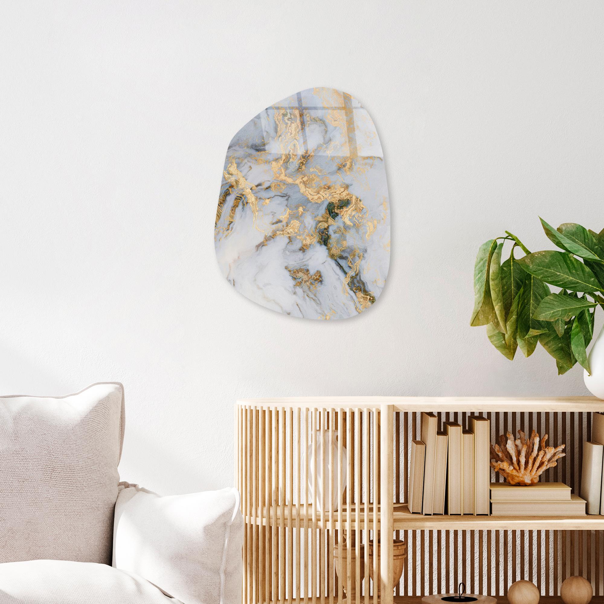 UV-1108 Baskılı Cam Amorf Duvar Tablosu | ByLamp