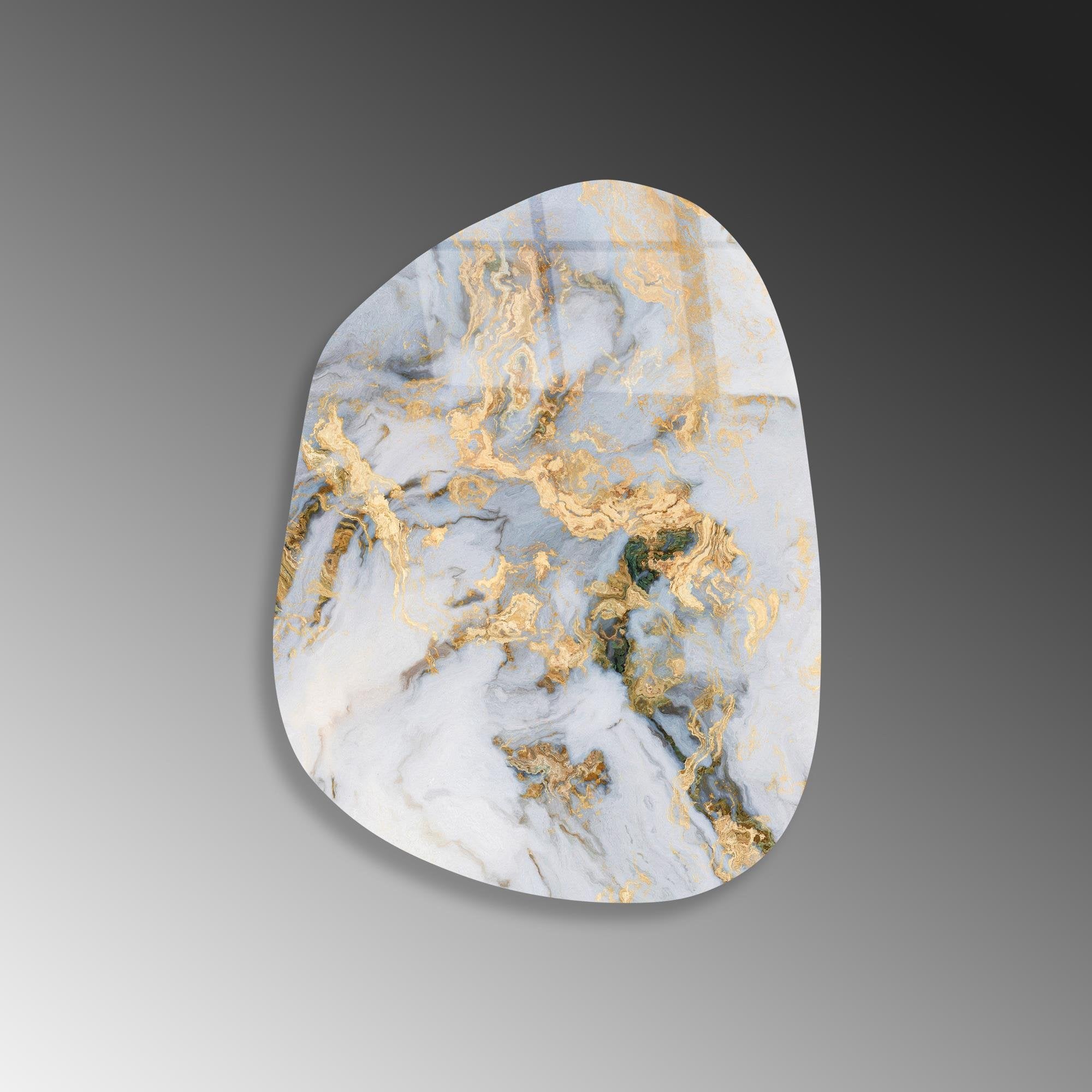 UV-1108 Baskılı Cam Amorf Duvar Tablosu | ByLamp