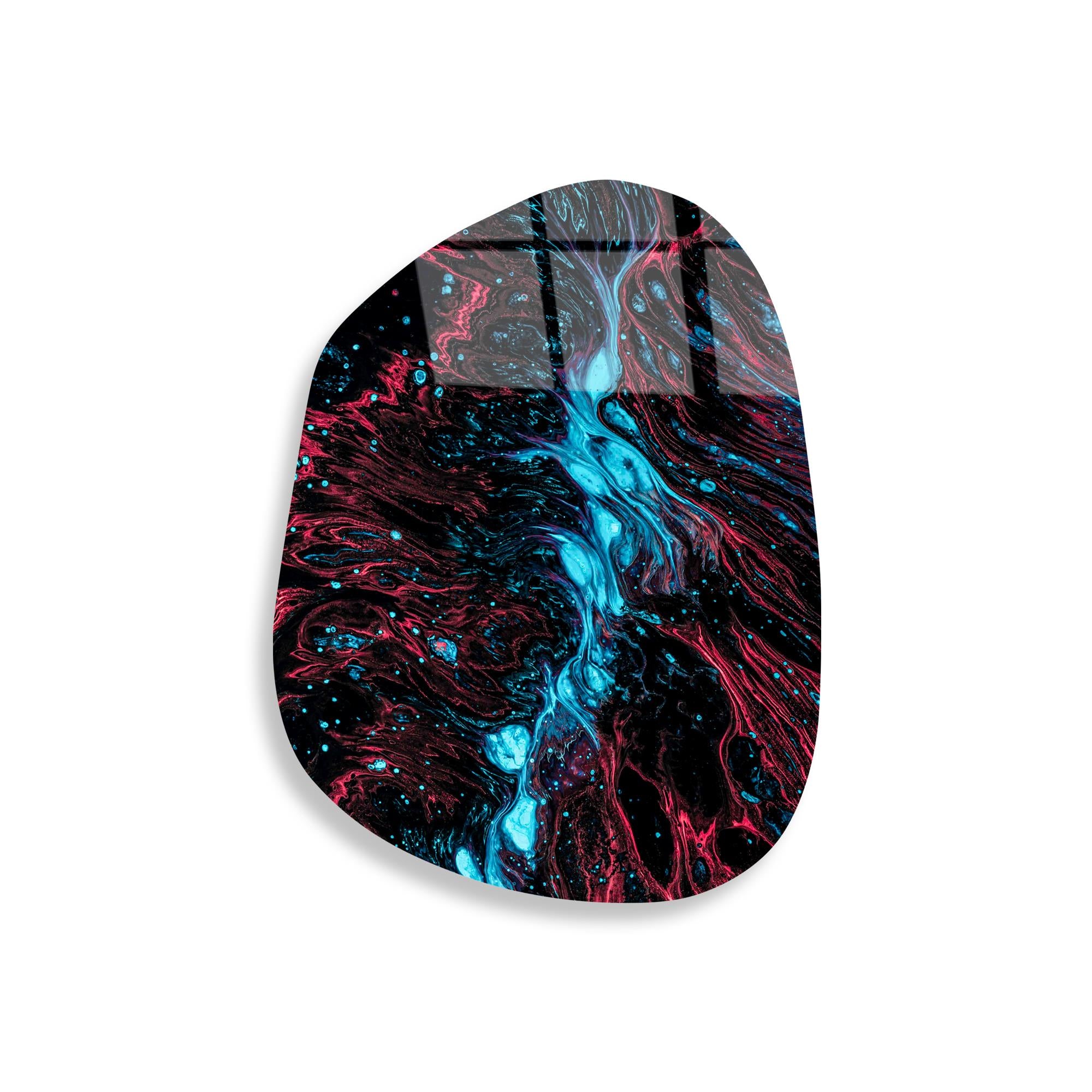 UV-1109 Baskılı Cam Amorf Duvar Tablosu | ByLamp