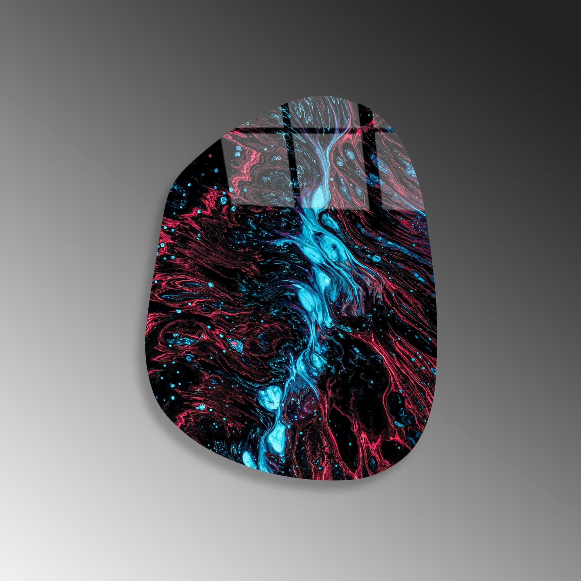 UV-1109 Baskılı Cam Amorf Duvar Tablosu | ByLamp