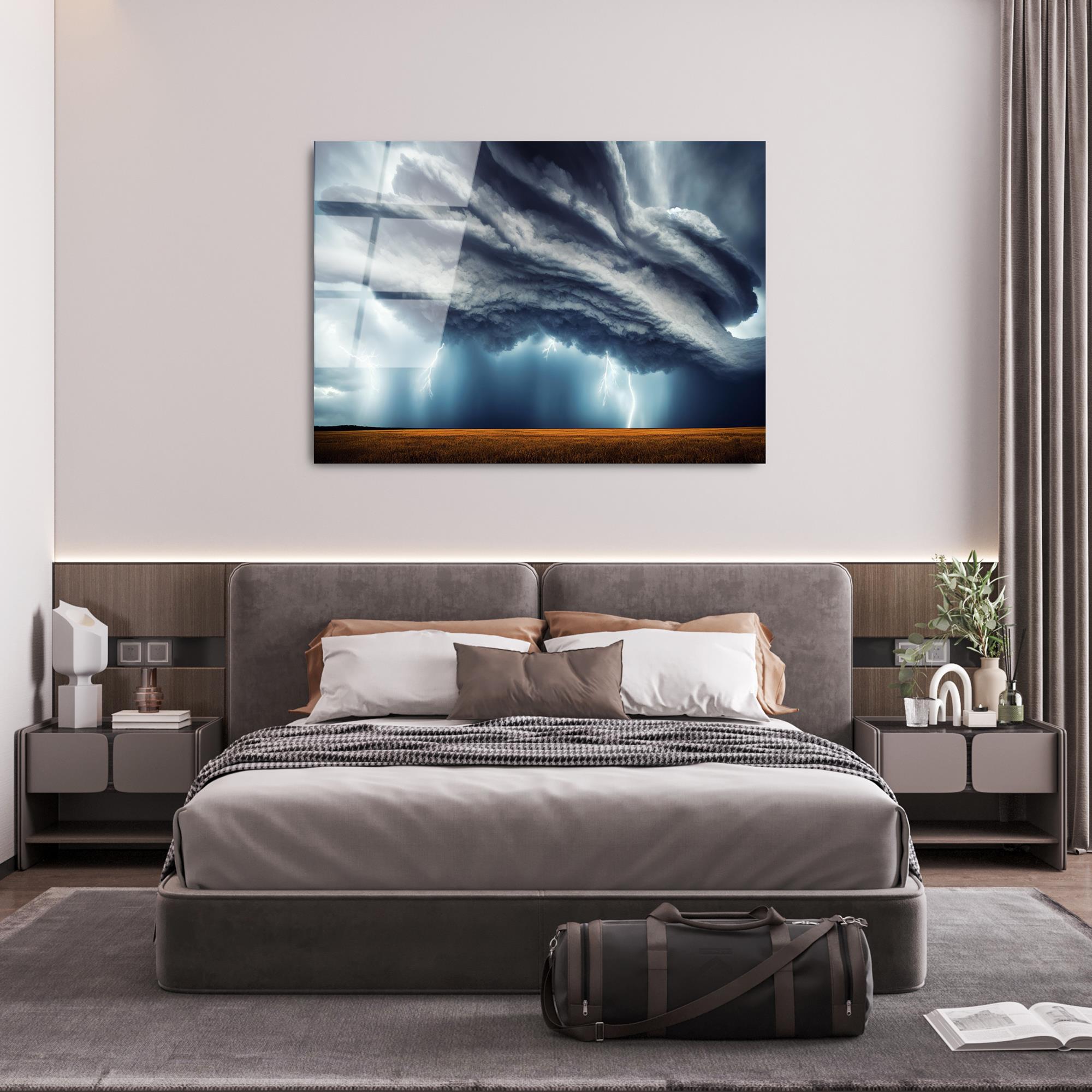 UV-110 Baskılı Cam Dikdörtgen Duvar Tablosu | ByLamp