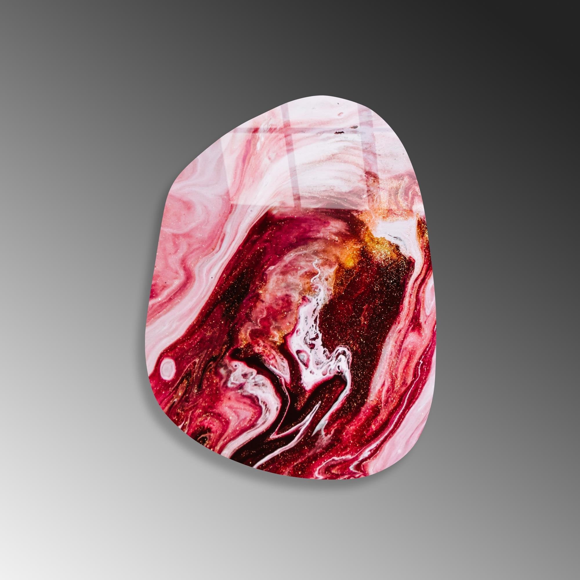 UV-1110 Baskılı Cam Amorf Duvar Tablosu | ByLamp