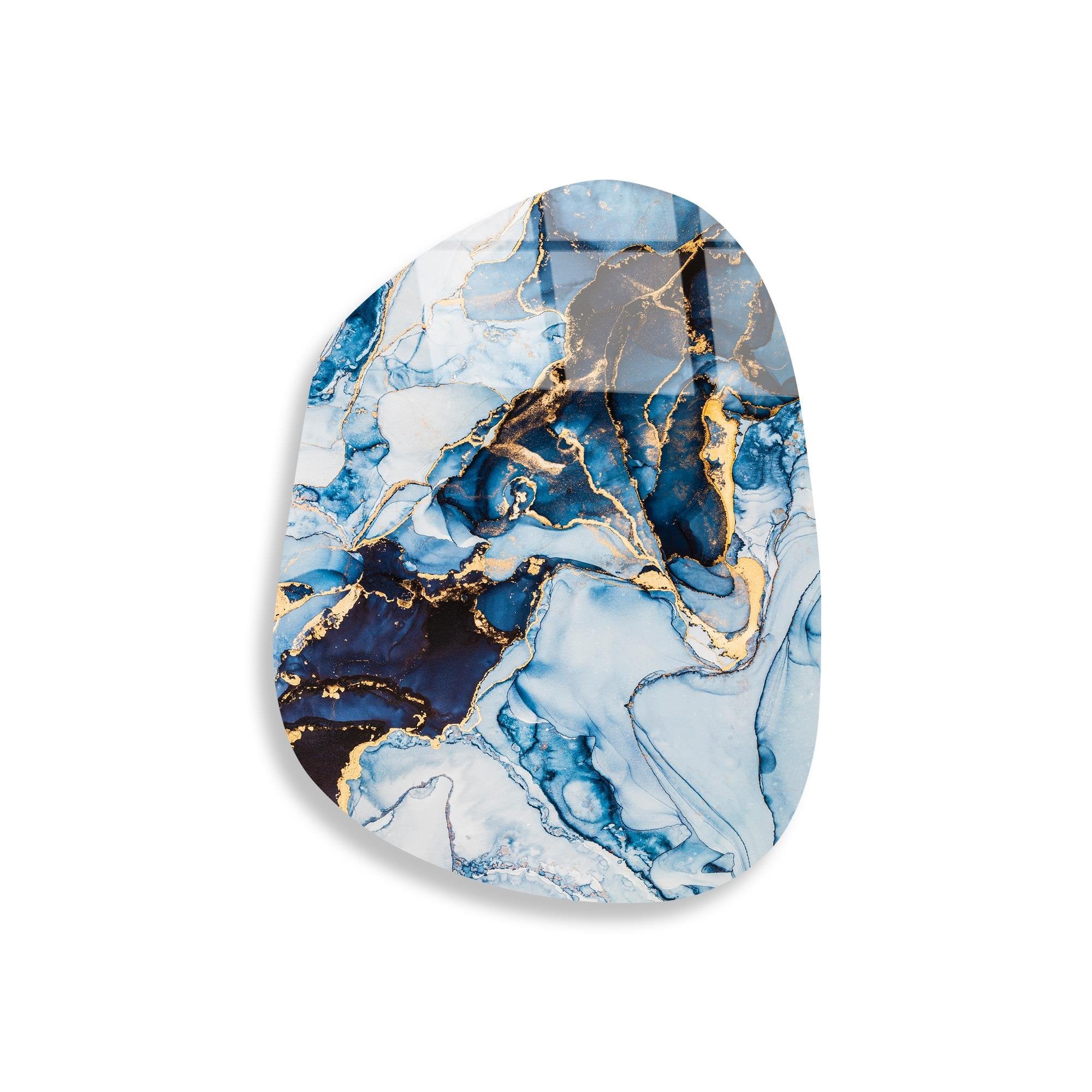 UV-1114 Baskılı Cam Amorf Duvar Tablosu | ByLamp