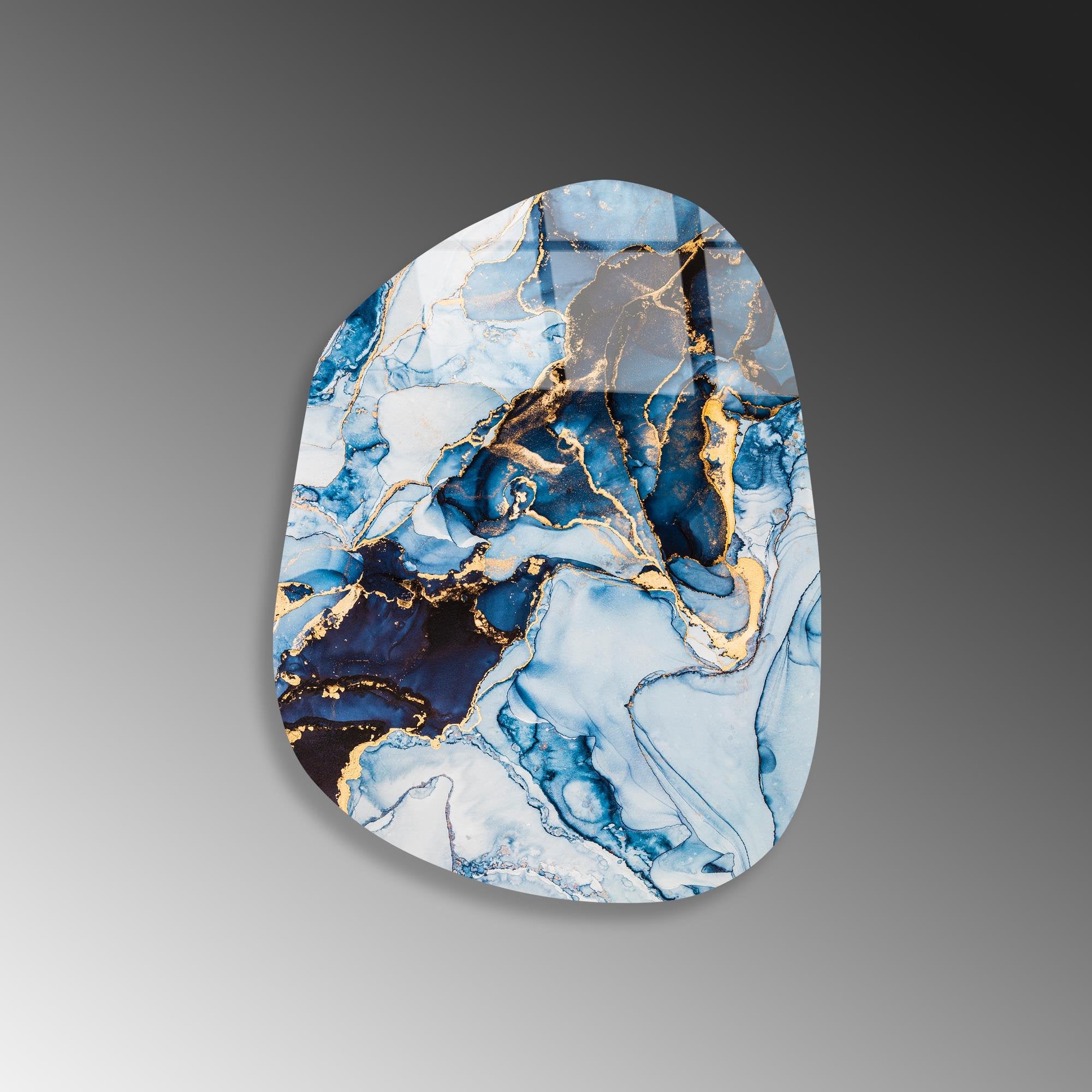 UV-1114 Baskılı Cam Amorf Duvar Tablosu | ByLamp