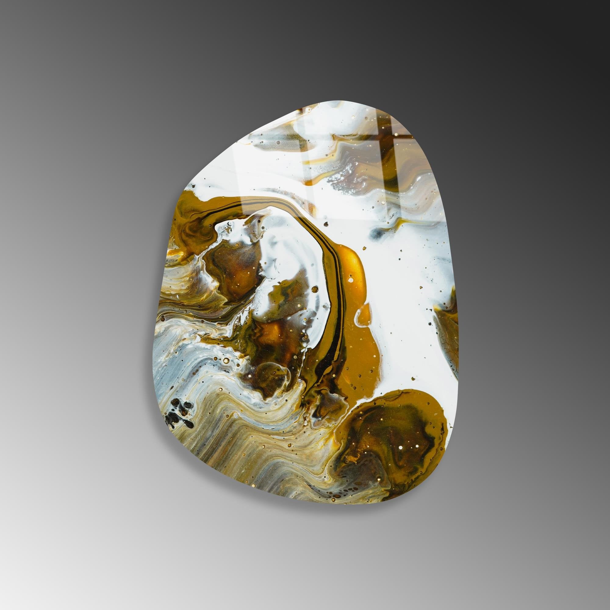 UV-1115 Baskılı Cam Amorf Duvar Tablosu | ByLamp