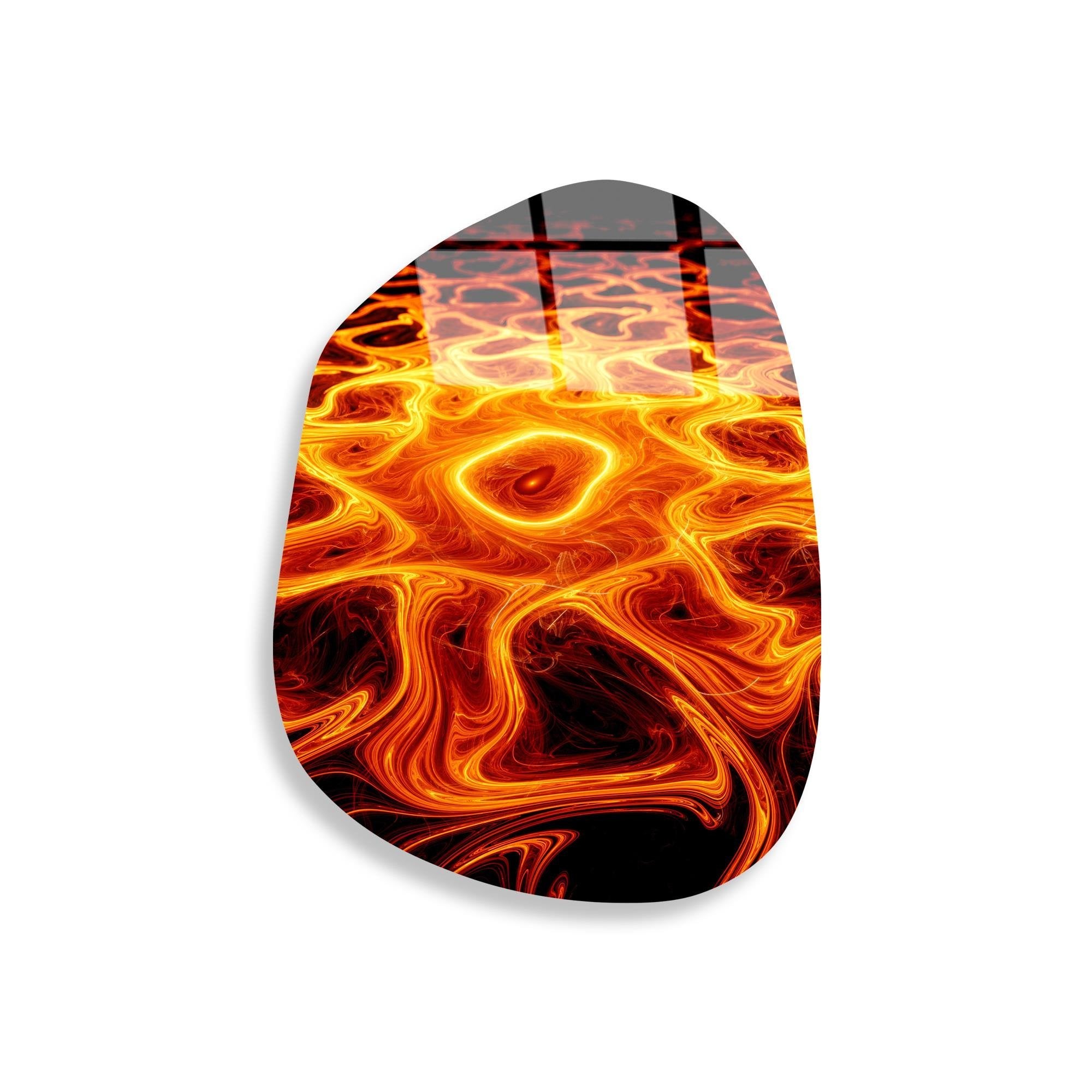 UV-1117 Baskılı Cam Amorf Duvar Tablosu | ByLamp