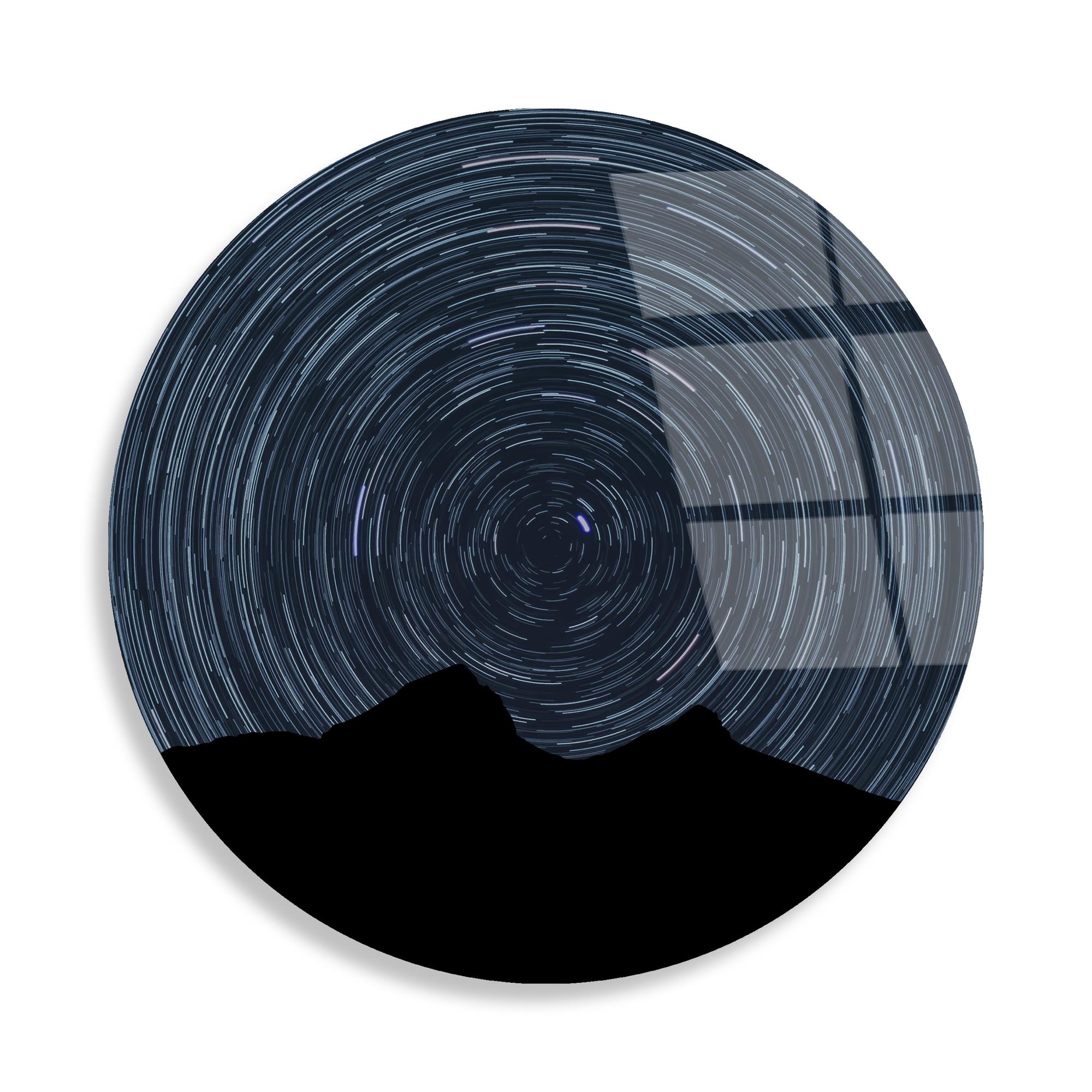 UV-1126 Baskılı Cam Yuvarlak Duvar Tablosu | ByLamp