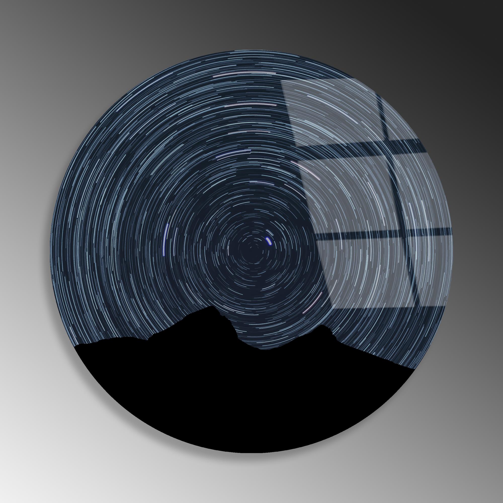 UV-1126 Baskılı Cam Yuvarlak Duvar Tablosu | ByLamp