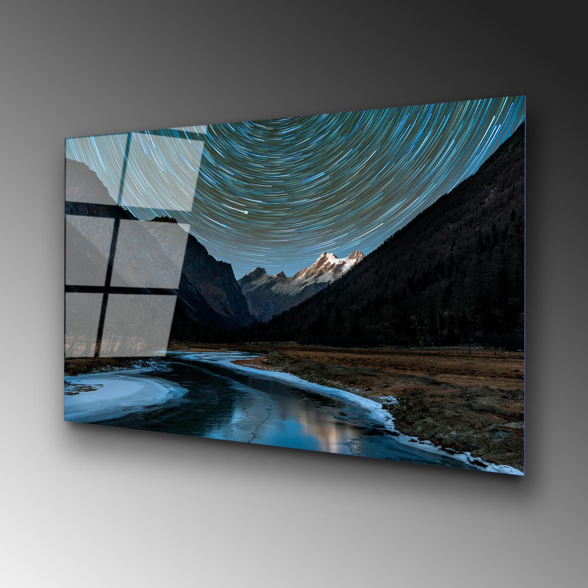 UV-112 Baskılı Cam Dikdörtgen Duvar Tablosu | ByLamp