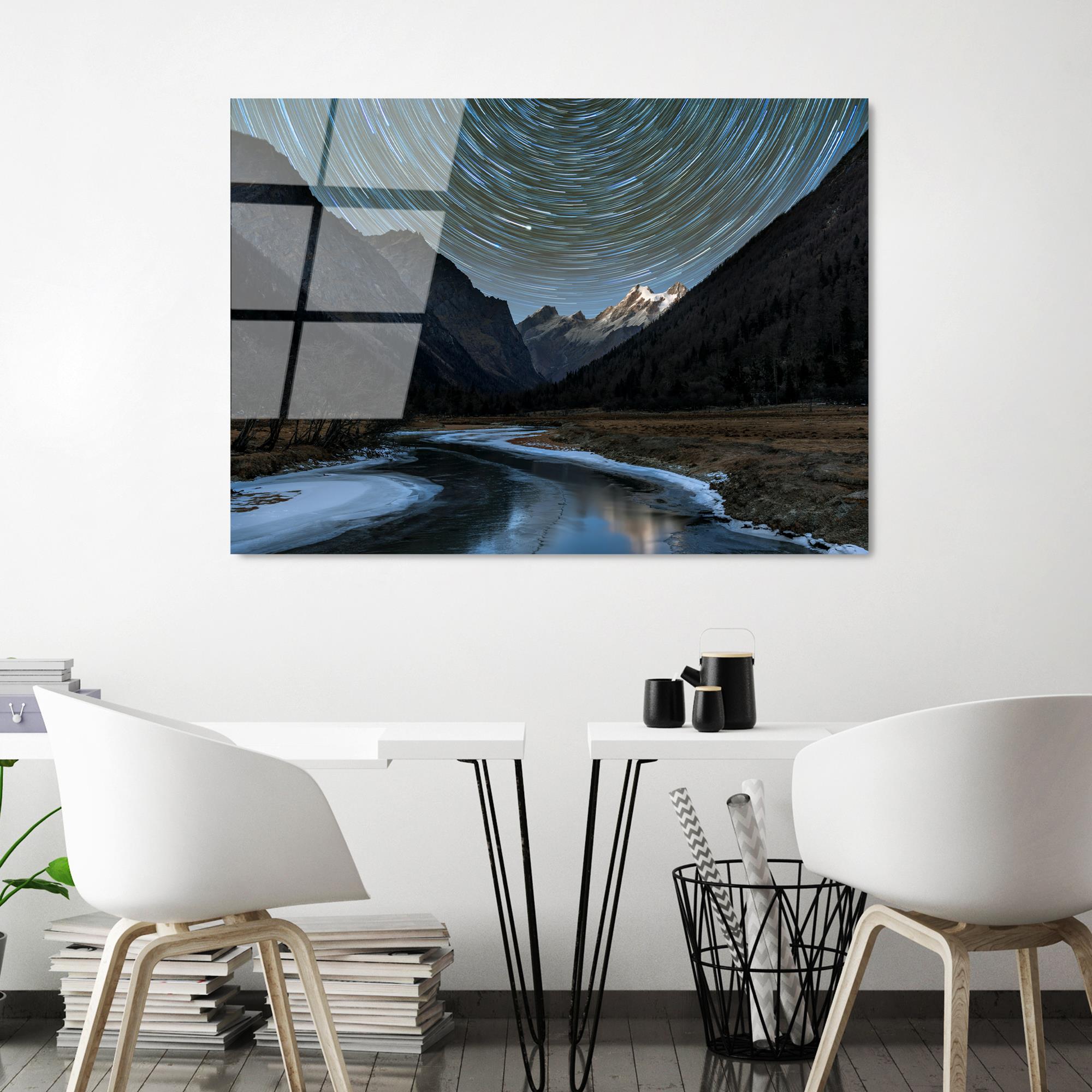 UV-112 Baskılı Cam Dikdörtgen Duvar Tablosu | ByLamp