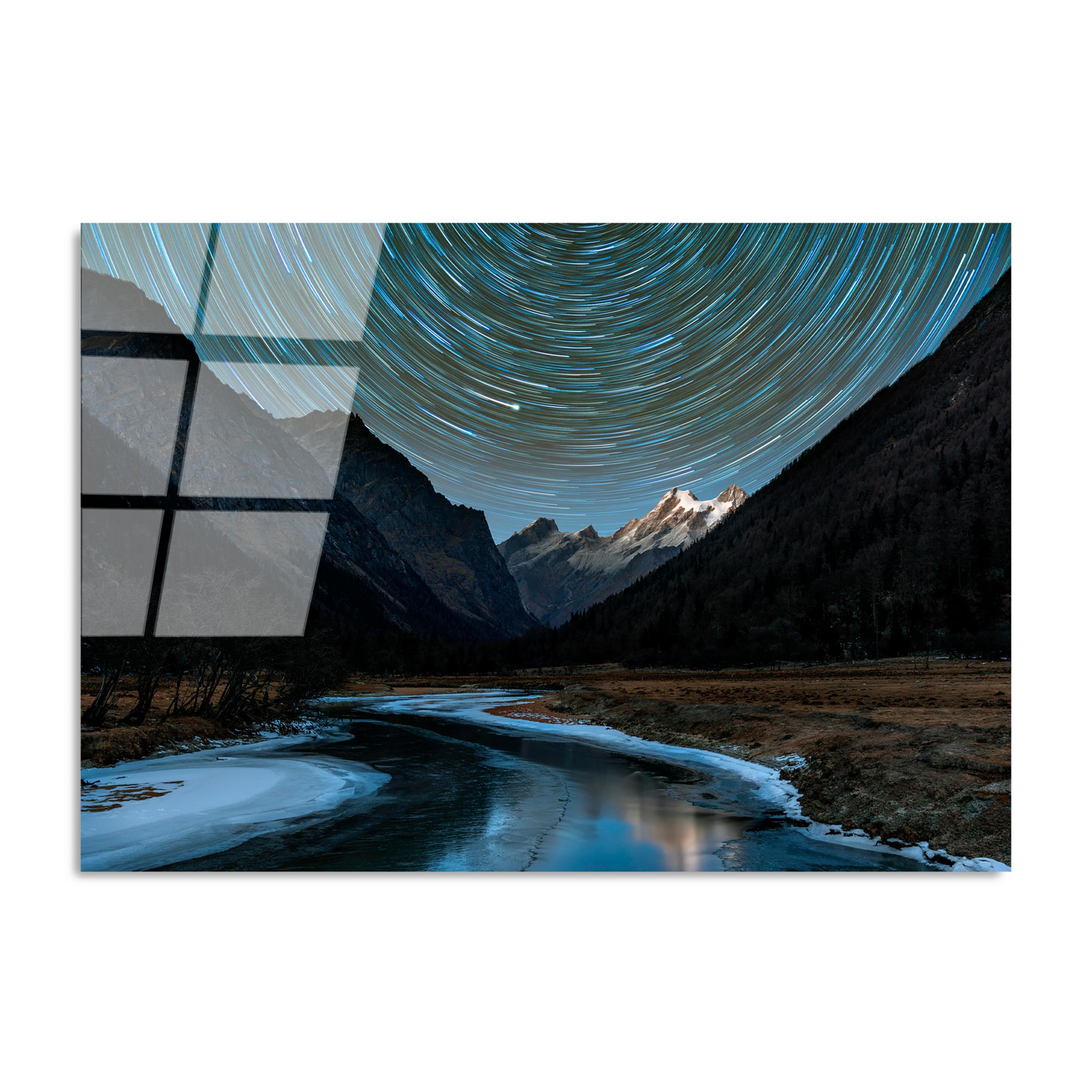 UV-112 Baskılı Cam Dikdörtgen Duvar Tablosu | ByLamp