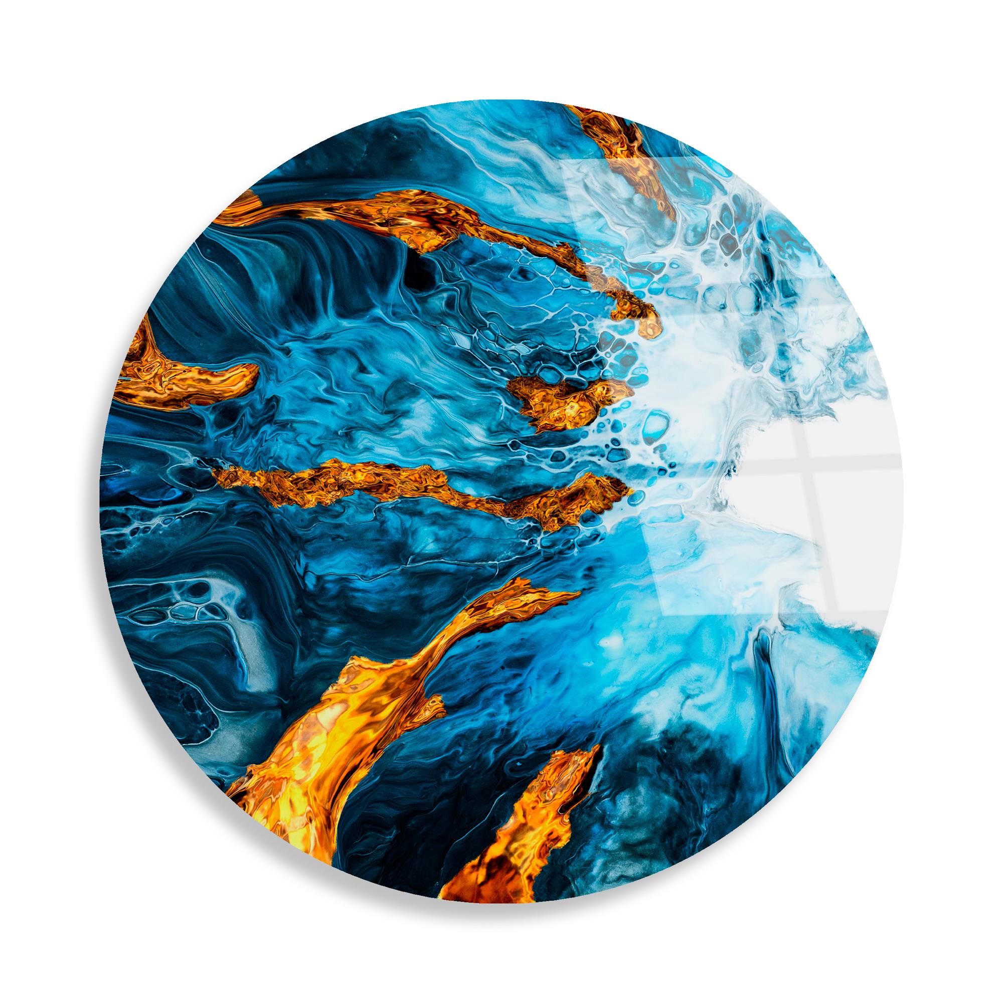 UV-1130 Baskılı Cam Yuvarlak Duvar Tablosu | ByLamp