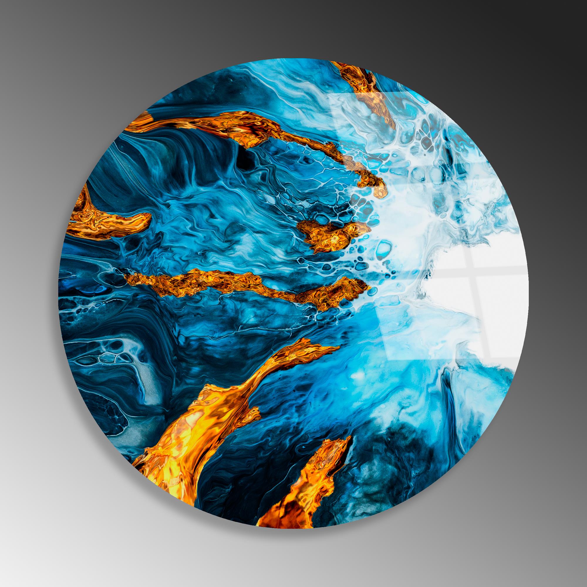 UV-1130 Baskılı Cam Yuvarlak Duvar Tablosu | ByLamp