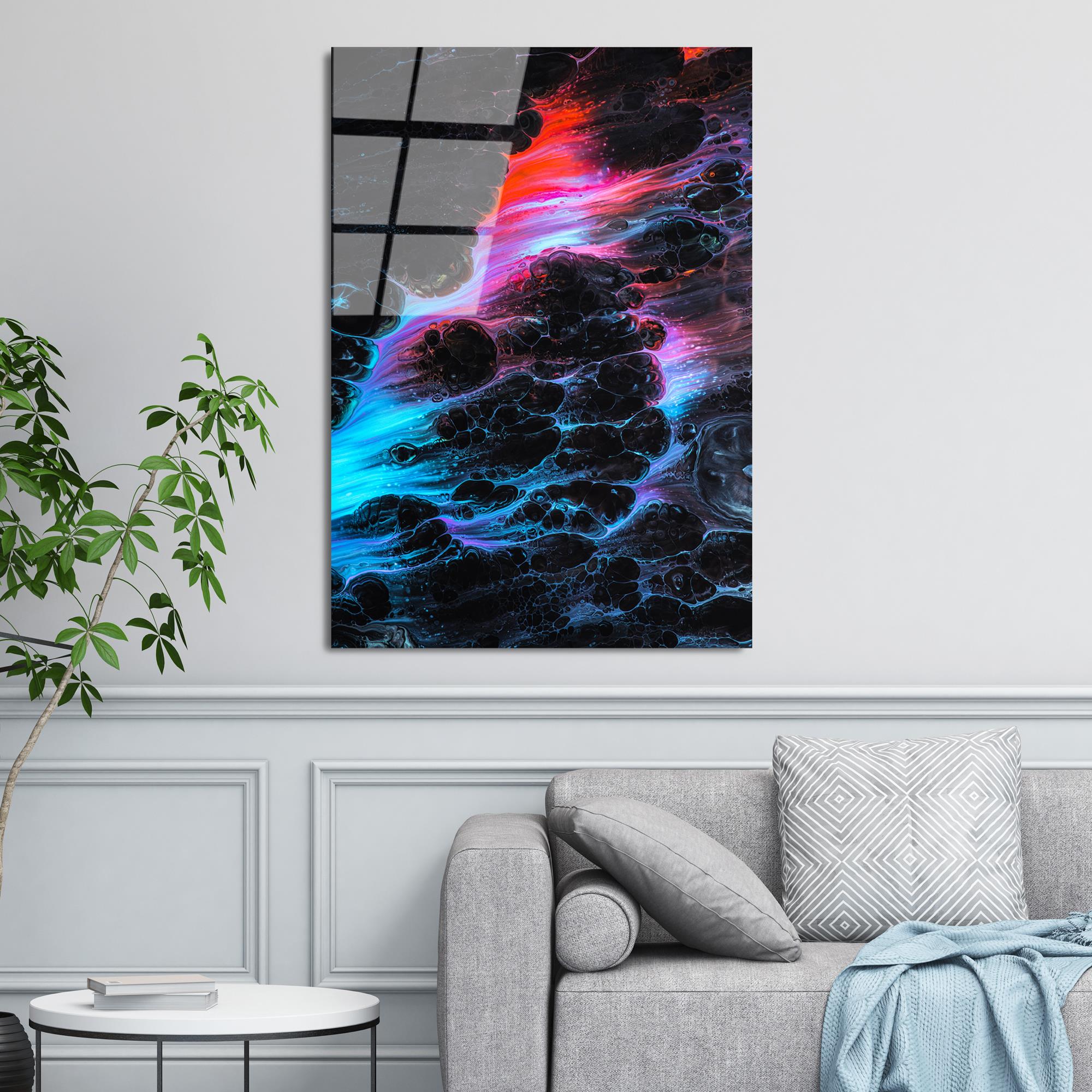 UV-113 Baskılı Cam Dikdörtgen Duvar Tablosu | ByLamp