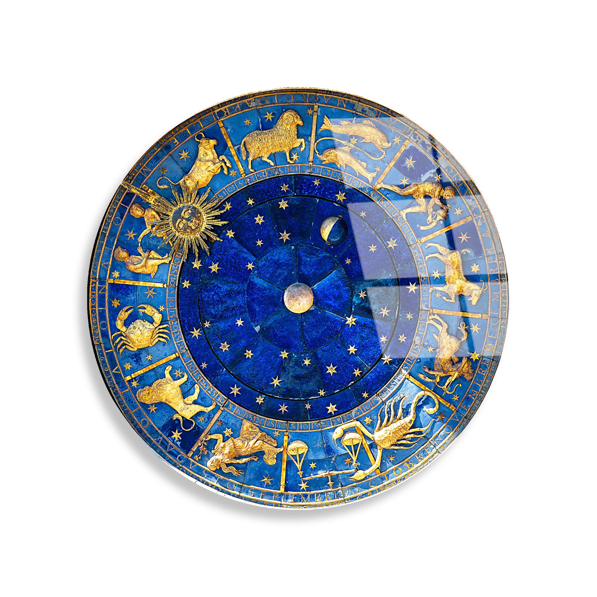 UV-1144 Baskılı Cam Yuvarlak Duvar Tablosu | ByLamp